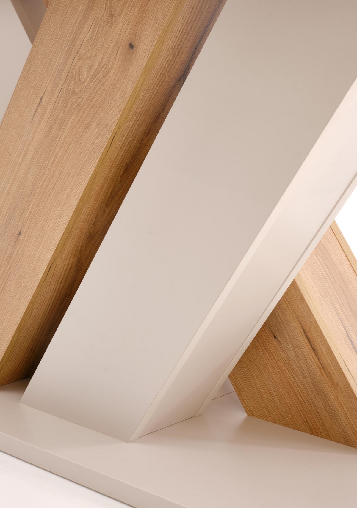 Rozkladací jedálenský stôl Silvano 160-200x90 cm - kašmír / dub cremona Stôl rozkladany Silvano 160-200x90 cm - kašmír / Dub cremona