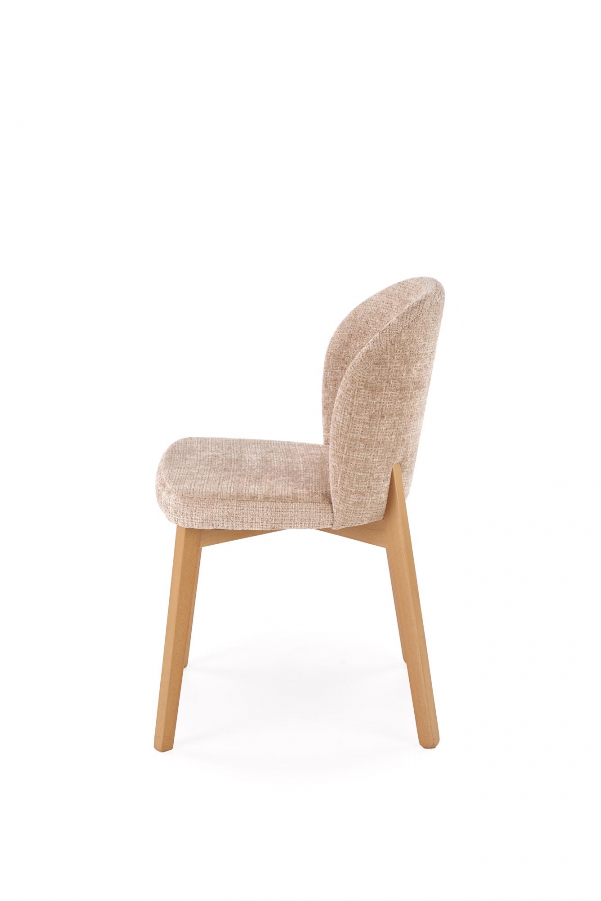 Jedálenská zostava Isario Silvano 4+1 – kašmírová + dub cremona / béžová Cremona 14 + dub prírodný Stôl rozkladany Silvano z czterema krzeslami tapicerowanymi Isario - kašmír / Dub cremona / béžový Cremona 14 / Dub prírodné 