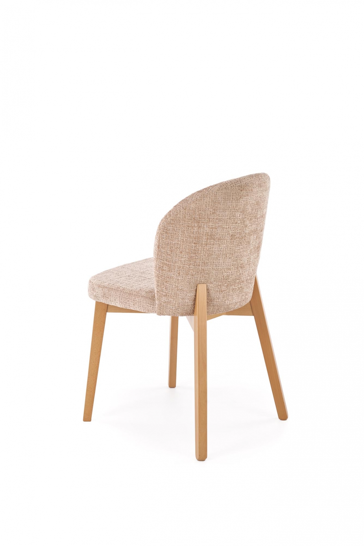 Jedálenská zostava Isario Silvano 4+1 – kašmírová + dub cremona / béžová Cremona 14 + dub prírodný Stôl rozkladany Silvano z czterema krzeslami tapicerowanymi Isario - kašmír / Dub cremona / béžový Cremona 14 / Dub prírodné 