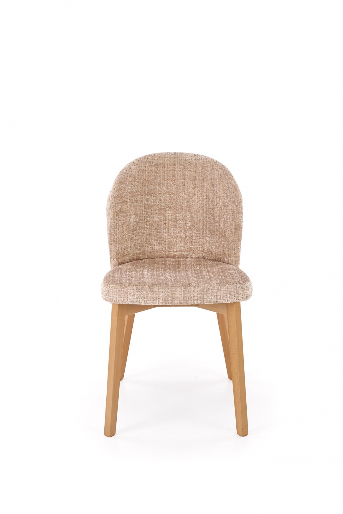 Jedálenská zostava Isario Silvano 4+1 – kašmírová + dub cremona / béžová Cremona 14 + dub prírodný Stôl rozkladany Silvano z czterema krzeslami tapicerowanymi Isario - kašmír / Dub cremona / béžový Cremona 14 / Dub prírodné 