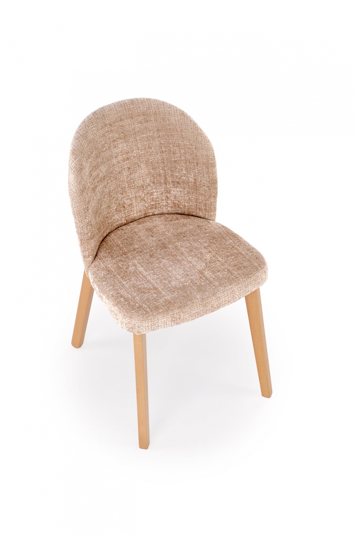 Jedálenská zostava Isario Silvano 4+1 – kašmírová + dub cremona / béžová Cremona 14 + dub prírodný Stôl rozkladany Silvano z czterema krzeslami tapicerowanymi Isario - kašmír / Dub cremona / béžový Cremona 14 / Dub prírodné 