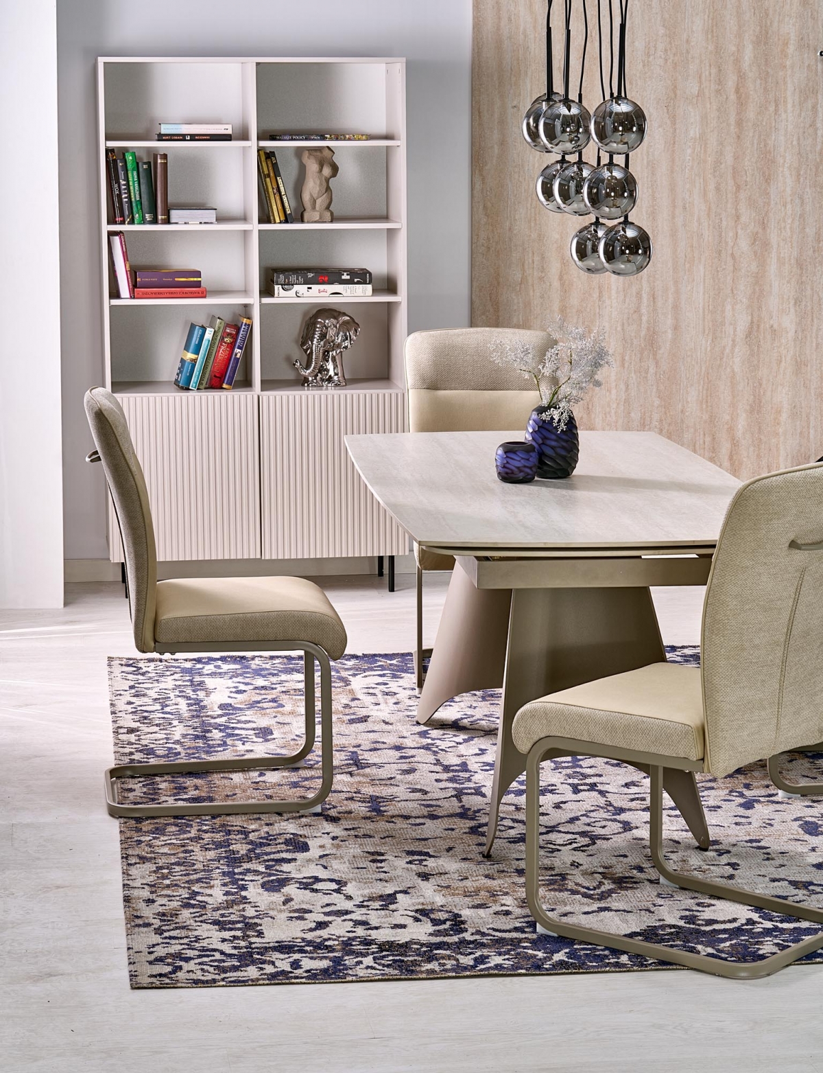 Rozkládací jídelní stůl Tavero - 180x260x90 cm - travertin / kašmír Stůl rozkladany Tavero 180-260 x 90 cm -  travertin / kašmír 