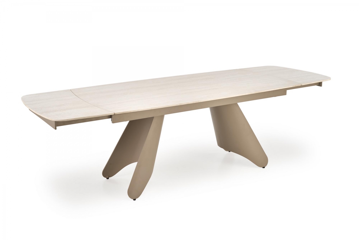 Rozkládací jídelní stůl Tavero - 180x260x90 cm - travertin / kašmír Stůl rozkladany Tavero 180-260 x 90 cm -  travertin / kašmír 