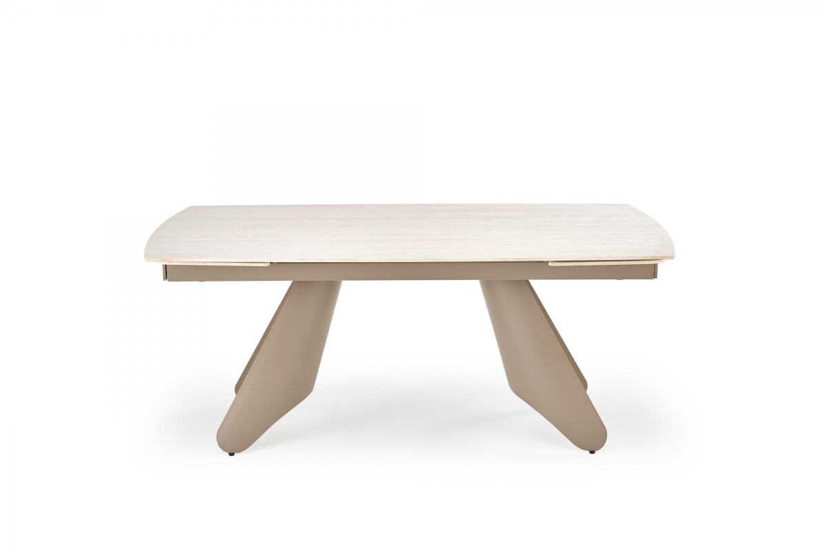 Rozkládací jídelní stůl Tavero - 180x260x90 cm - travertin / kašmír Stůl rozkladany Tavero 180-260 x 90 cm -  travertin / kašmír 