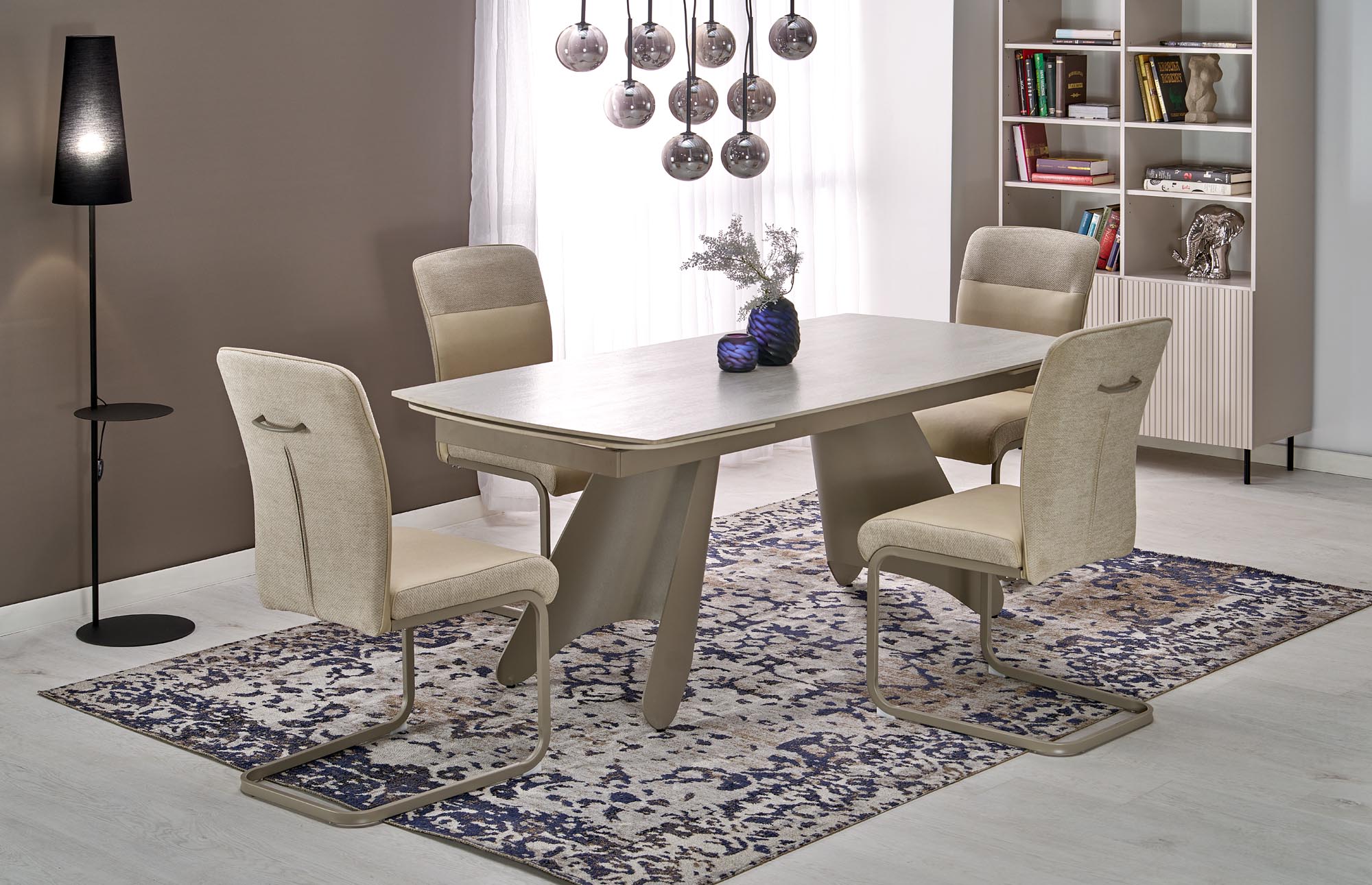 Rozkládací jídelní stůl Tavero - 180x260x90 cm - travertin / kašmír Stůl rozkladany tavero 180-260 x 90 cm -  travertin / kašmír 