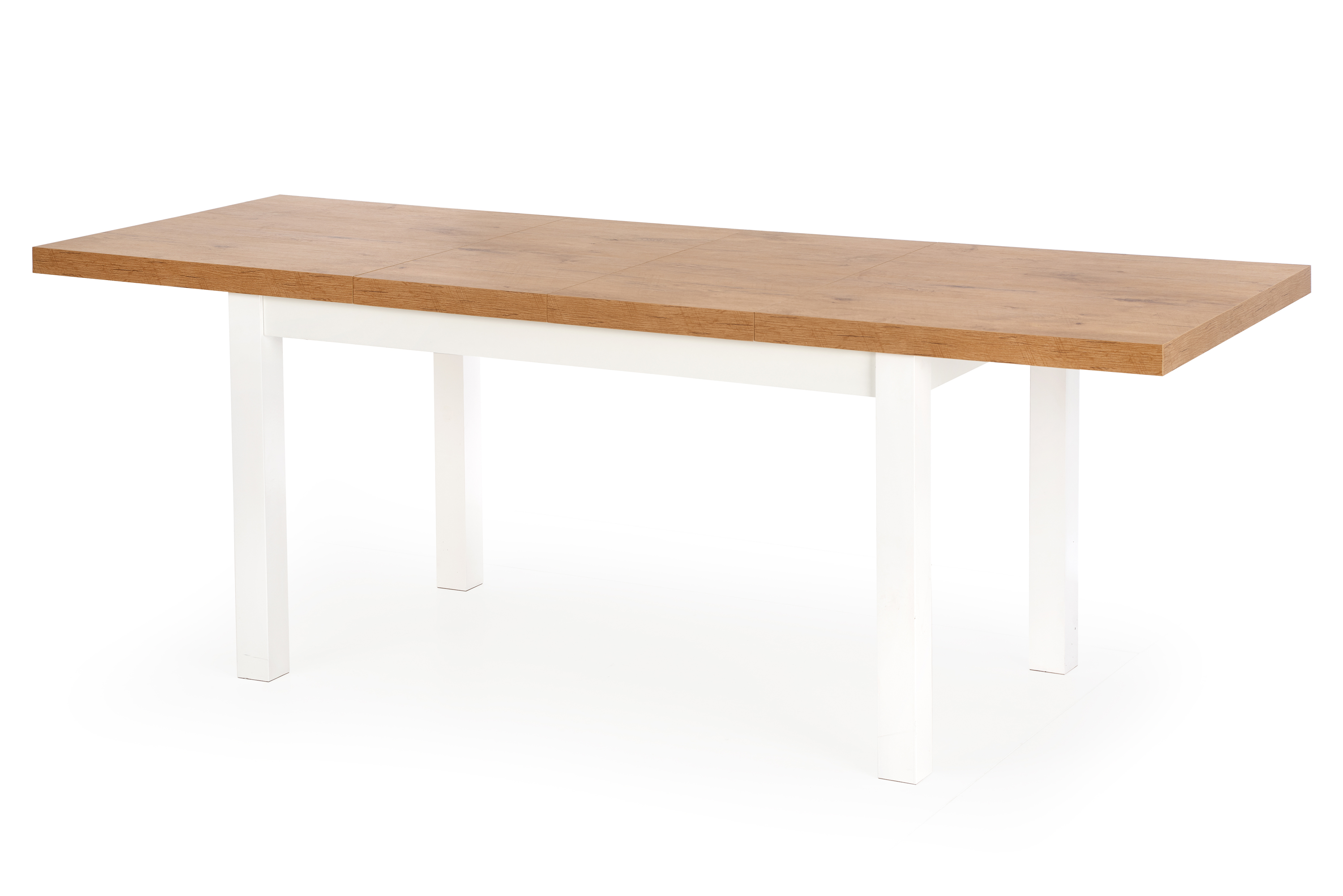 Tiago asztal, összecsukható - lancelot tölgy/fehér stůl rozkladany tiago Dub lancelot/Bílý