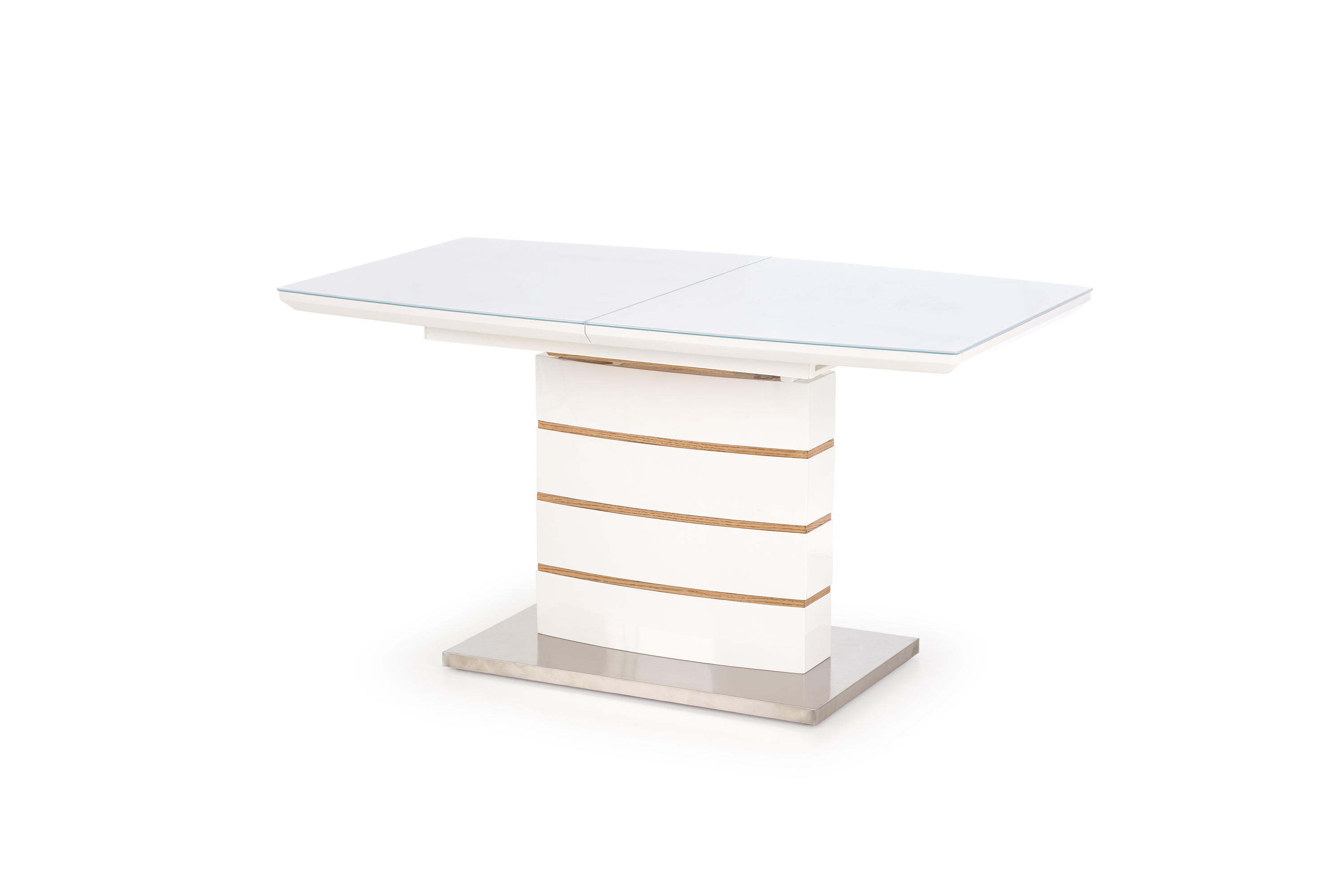 stôl rozkládací Toronto - Biely / Dub zlaté Stôl rozkladany toronto - Biely / Dub zlaté