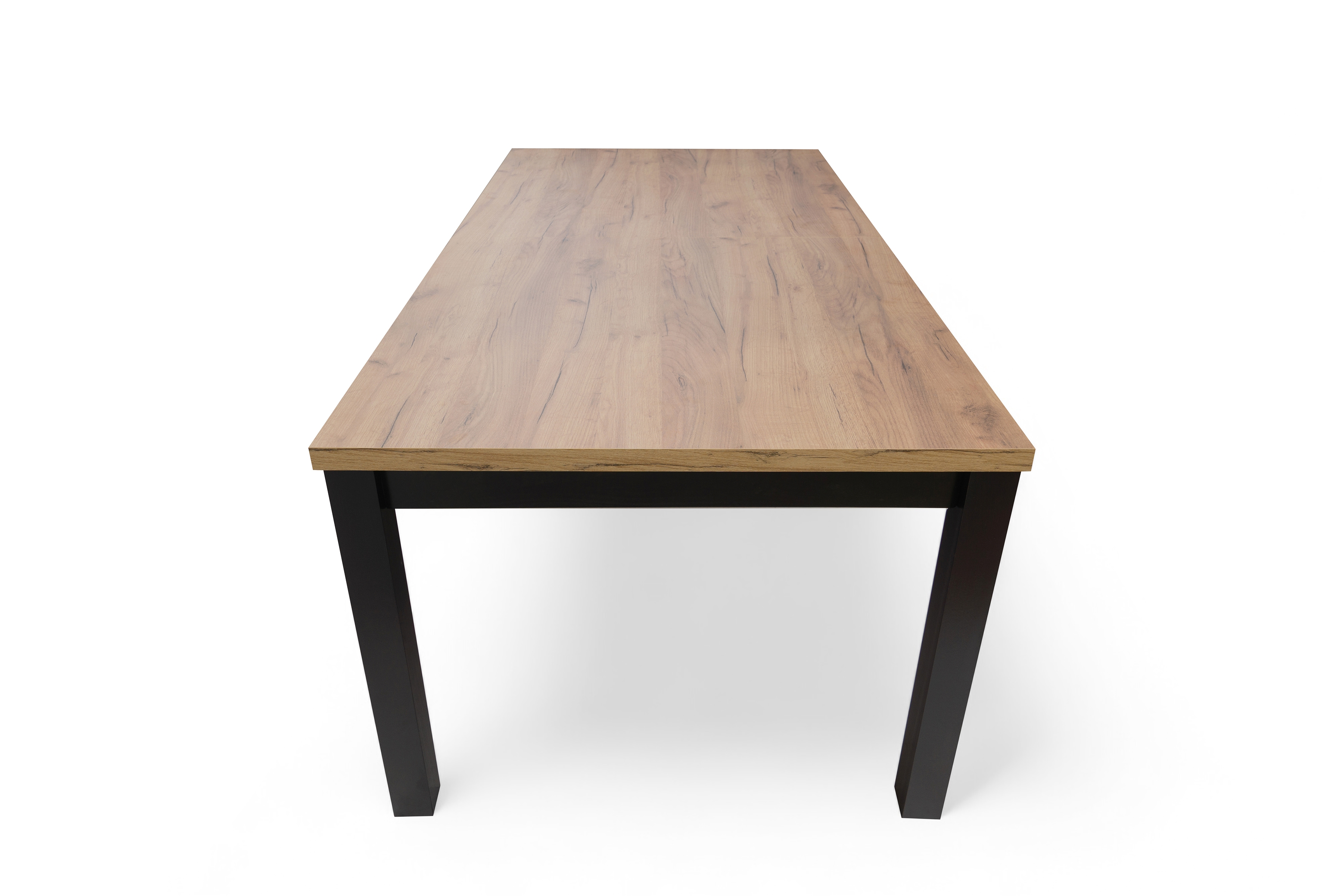 Rozkladací stôl Werona 140-220x80 cm – dub craft / čierne nohy Stôl rozkladany Werona 140-220x80 cm - Dub craft / čierny nožičky