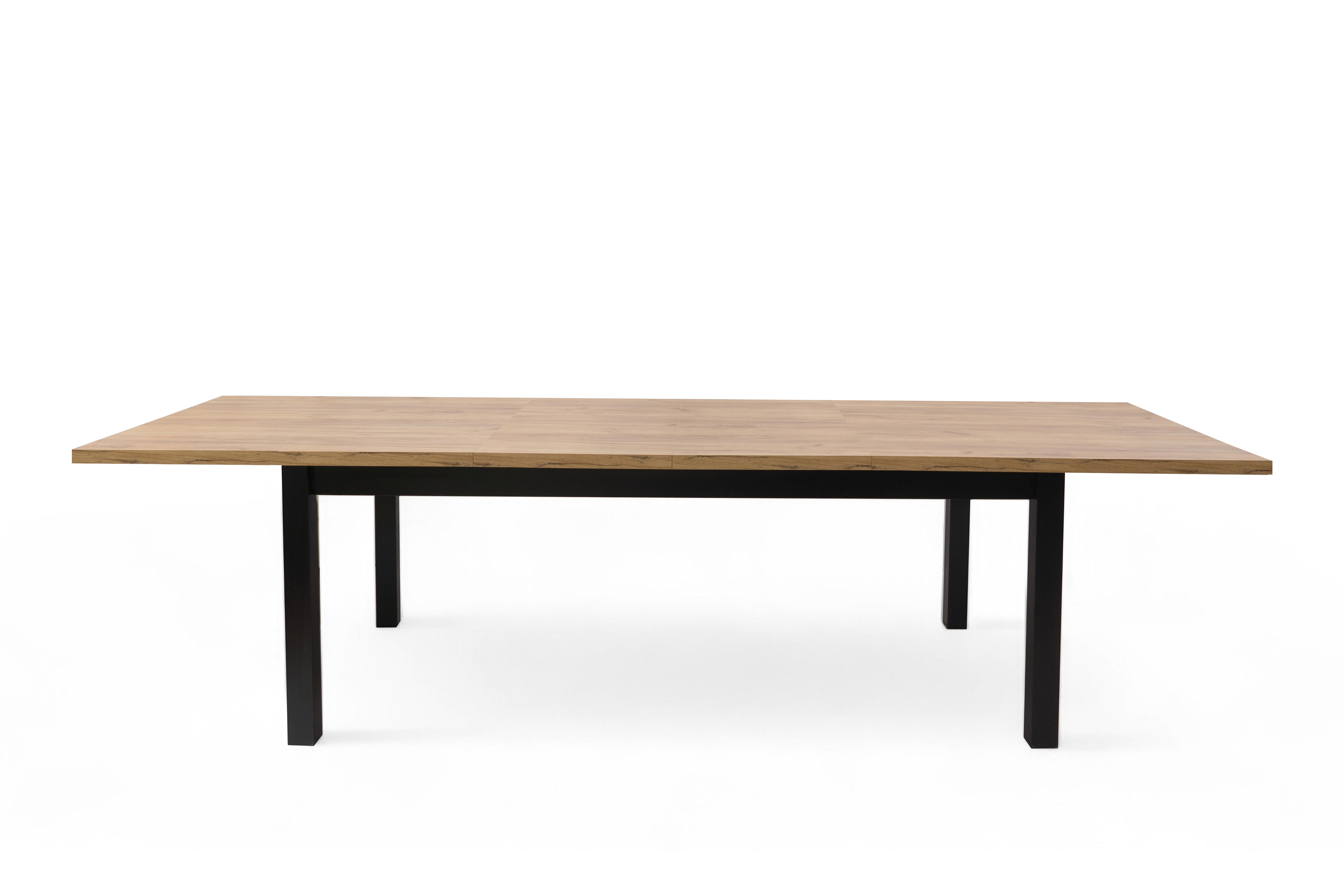 Rozkladací jedálenský stôl Werona 160-200x90 cm - dub craft / čierna Stôl rozkladany Werona 160-200x90 cm - Dub craft / čierny nožičky