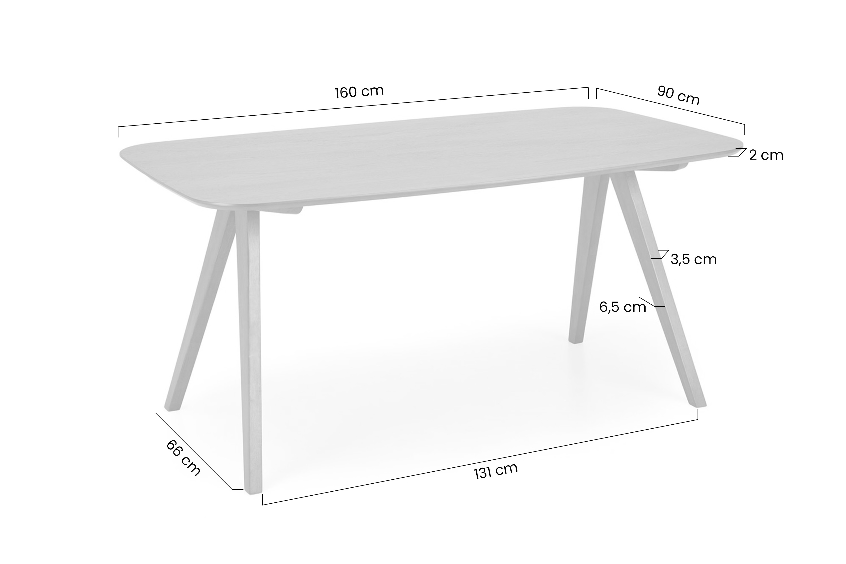 Jídelní stůl Walnor 160x90 cm - ořech Stůl Walnor 160x90 cm - ořech