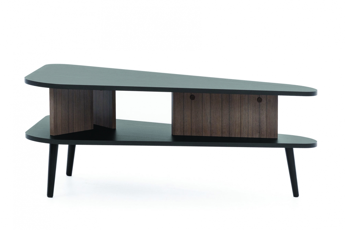 Konferenční stolek Eterio - captains deck / černý grafit stolek kawowy Eterio - captains deck / černá grafit