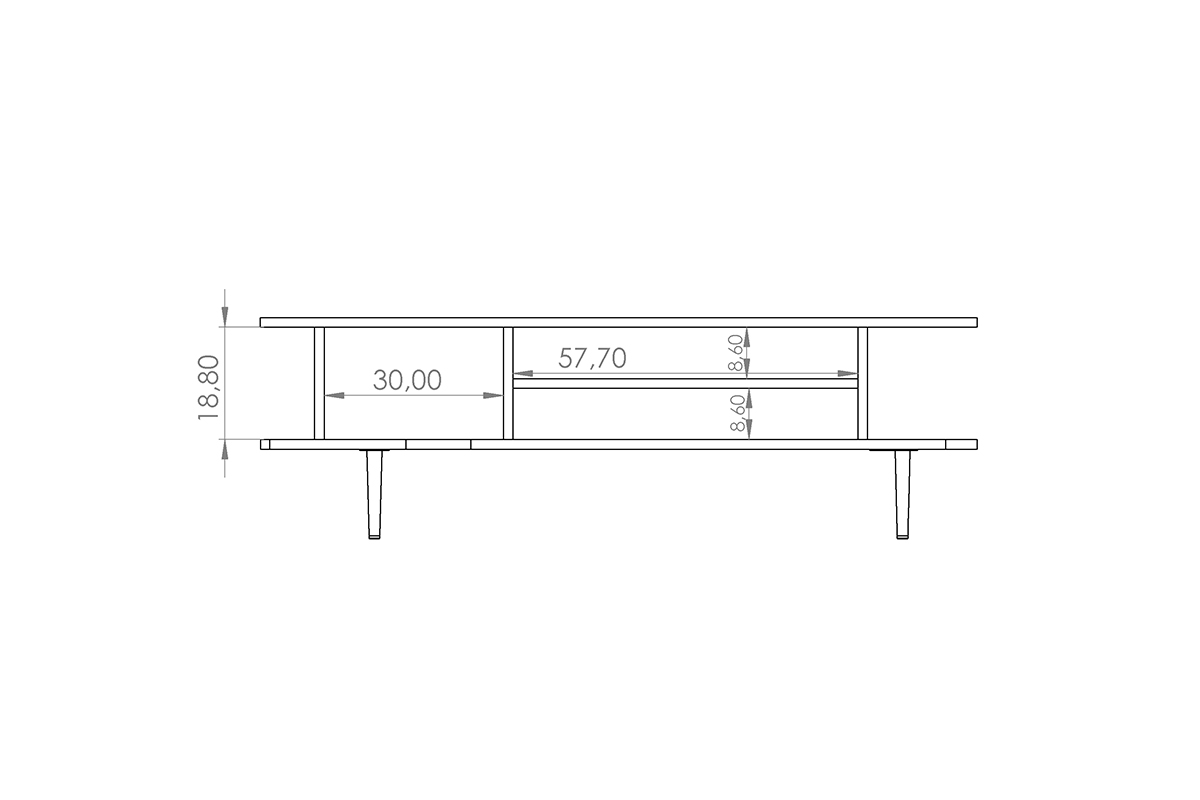 Konferenčný stolík Kastelio - brandy castello Konferenčný stolík 
