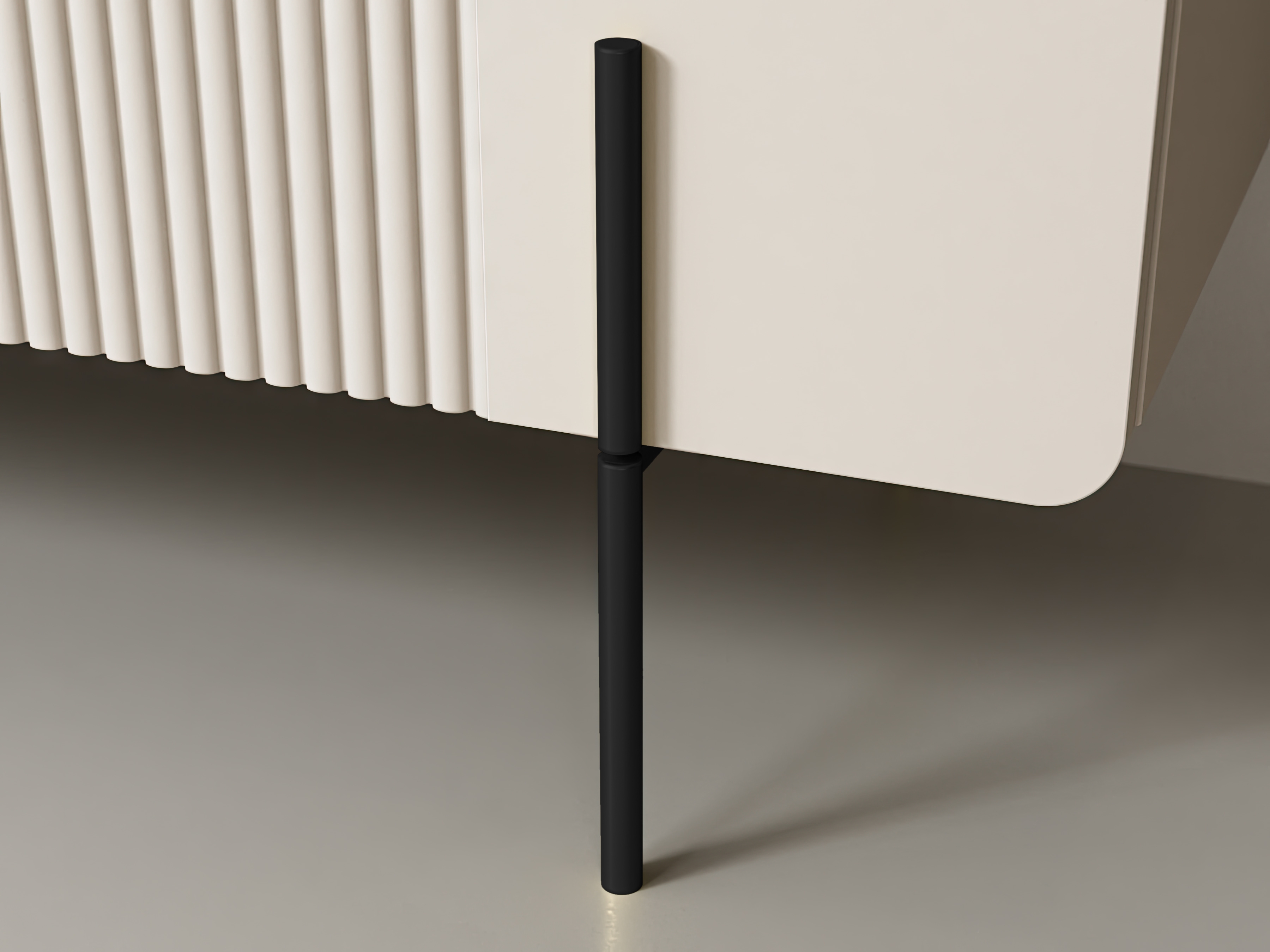 Konferenčný stolík Malmi 100 cm - kašmírová / crema bianca / čierna Konferenčný stolík Malmi 100 cm so zásuvkami - kašmír / crema bianca / čierny nozki