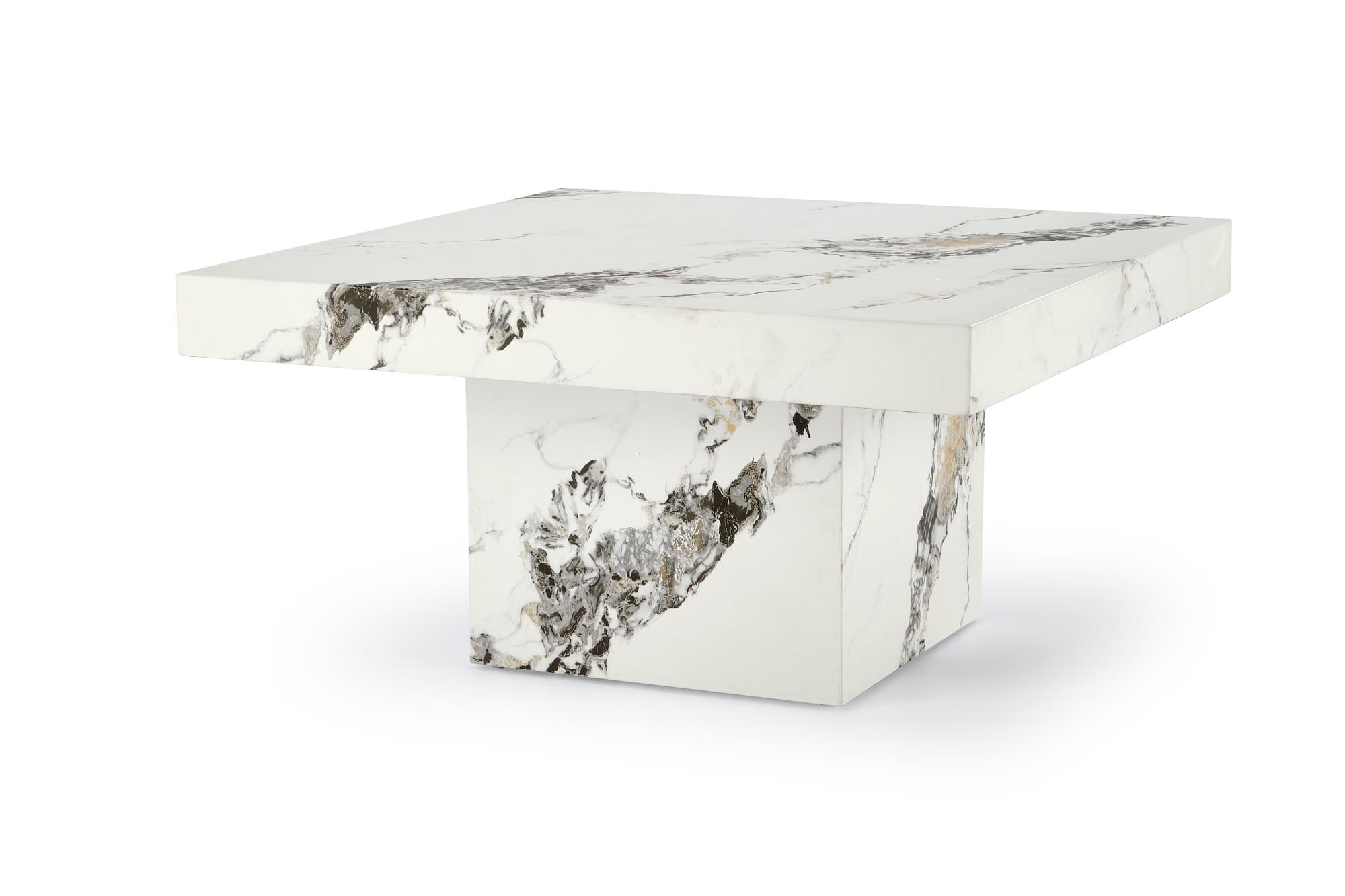 MONOLIT Konferenční stolek Bílý mramor stolek kawowy monolit - Bílý mramor