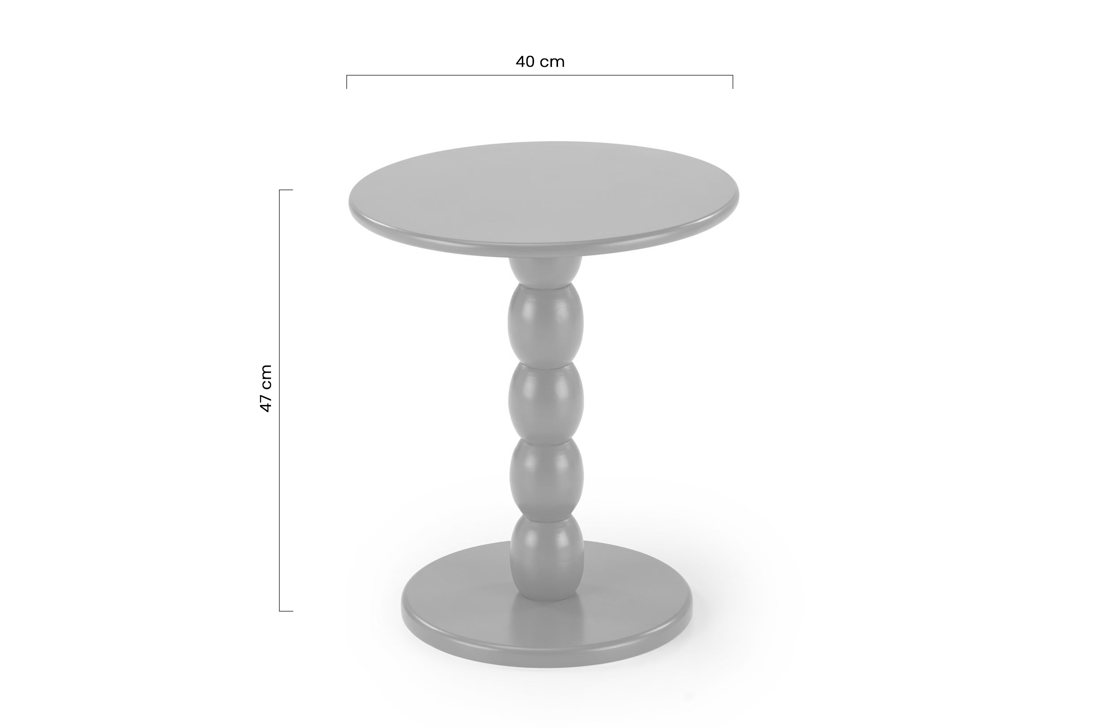 Kulatý konferenční stolek Cirilla 40 cm - hořčicová stolek kawowy okragly Cirilla 40 cm - hořčice