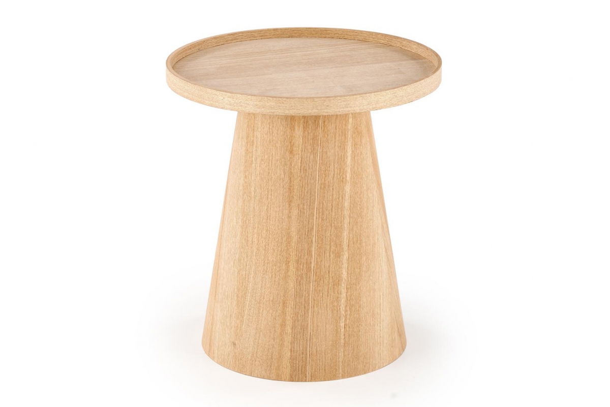 Kulatý konferenční stolek Tiliana 45 cm - přírodní stolek kawowy okragly Editta 45 cm - přírodní