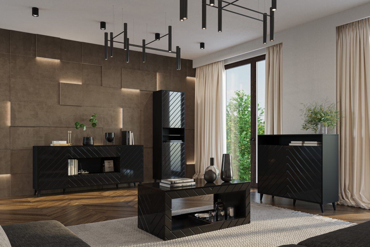 Konferenční stolek Parisja - černý lesk Konferenční stolek Paris - Černý lesk - Aranžace