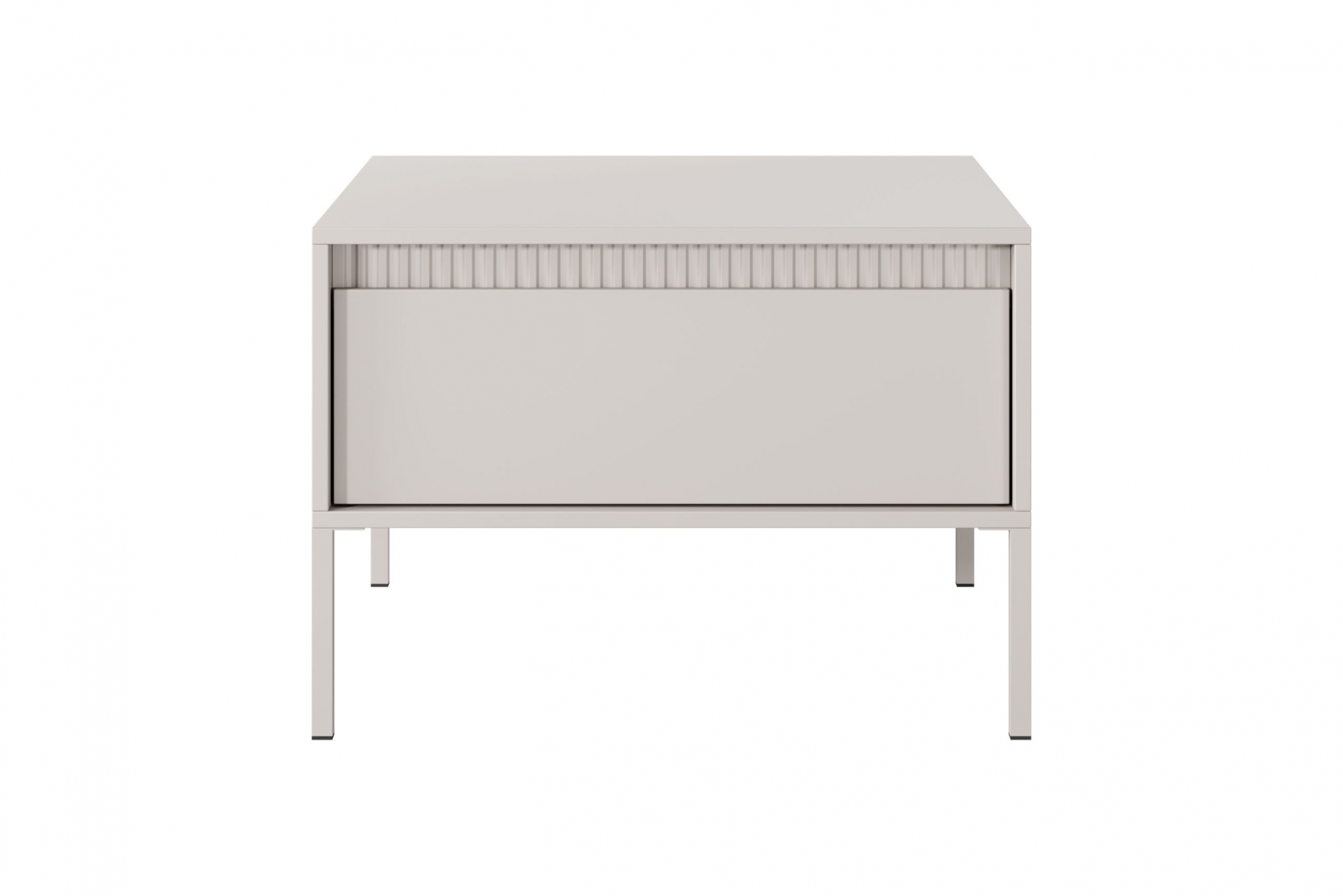 Konferenční stolek Sanos 68x68 cm - béžová stolek kawowy Sanos z szuflada - 68x68 cm - béžový