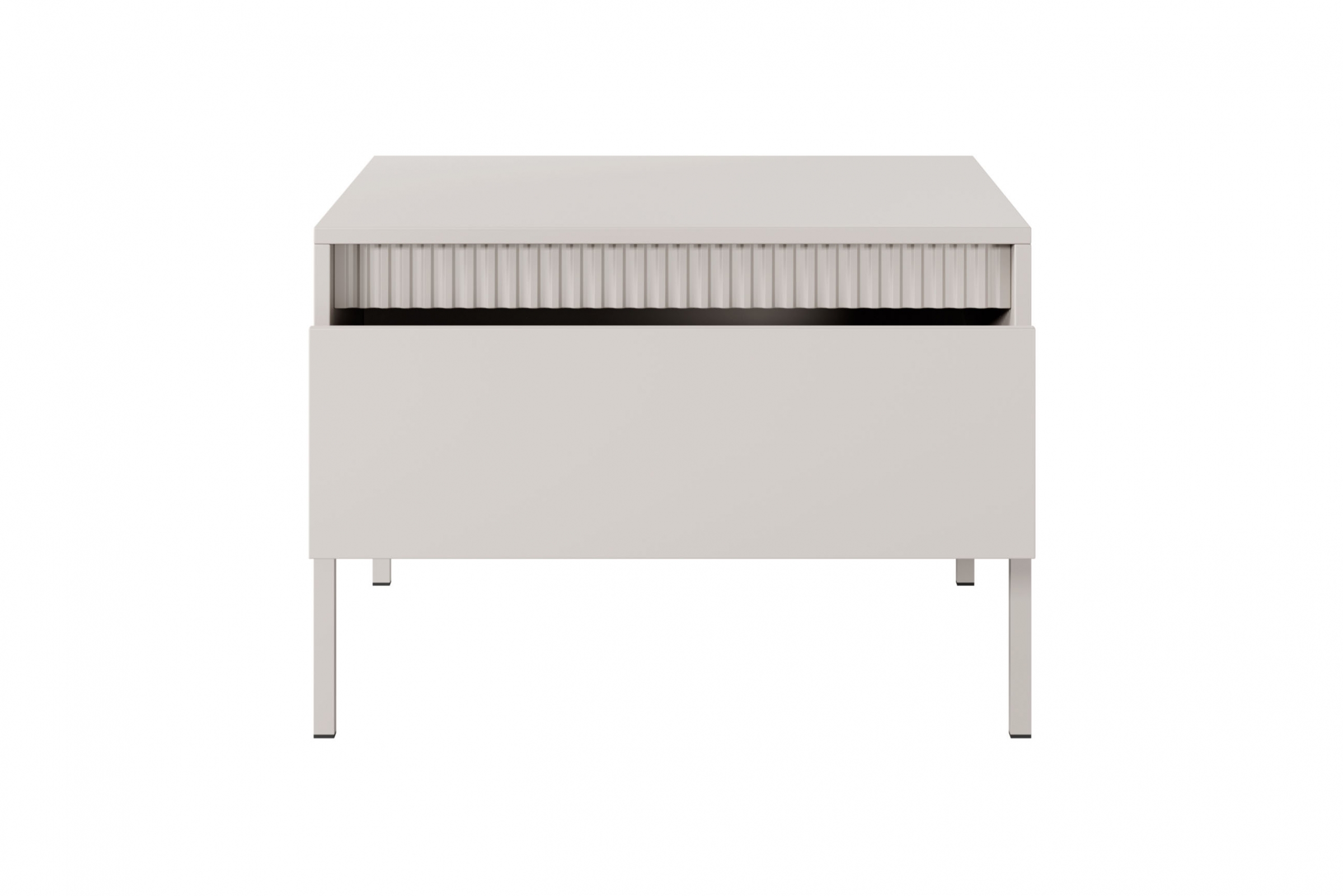 Konferenční stolek Sanos 68x68 cm - béžová stolek kawowy Sanos z szuflada - 68x68 cm - béžový