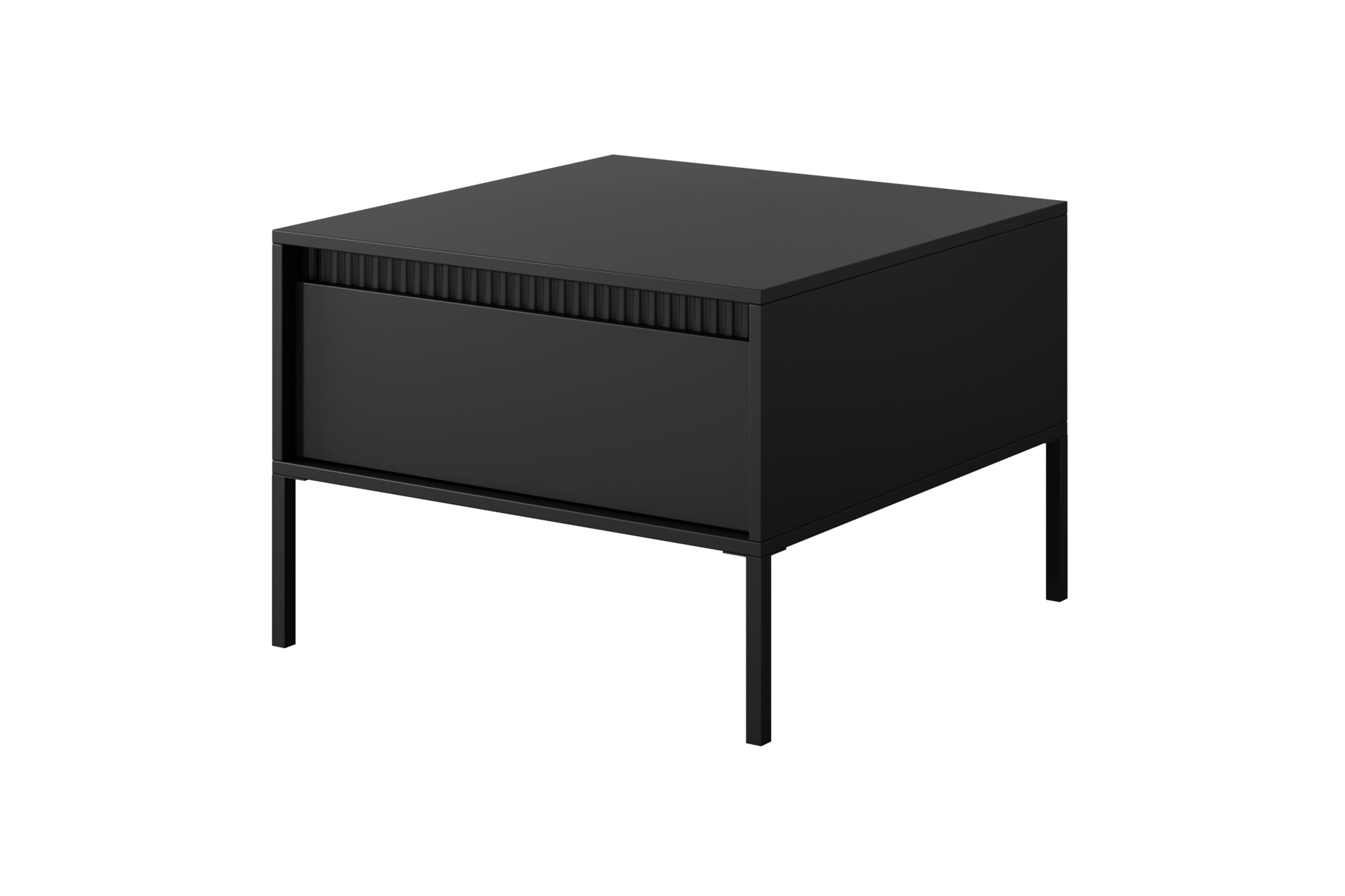 Konferenční stolek Sanos 68x68 cm - černá stolek kawowy Sanos z szuflada - 68x68 cm - Černý