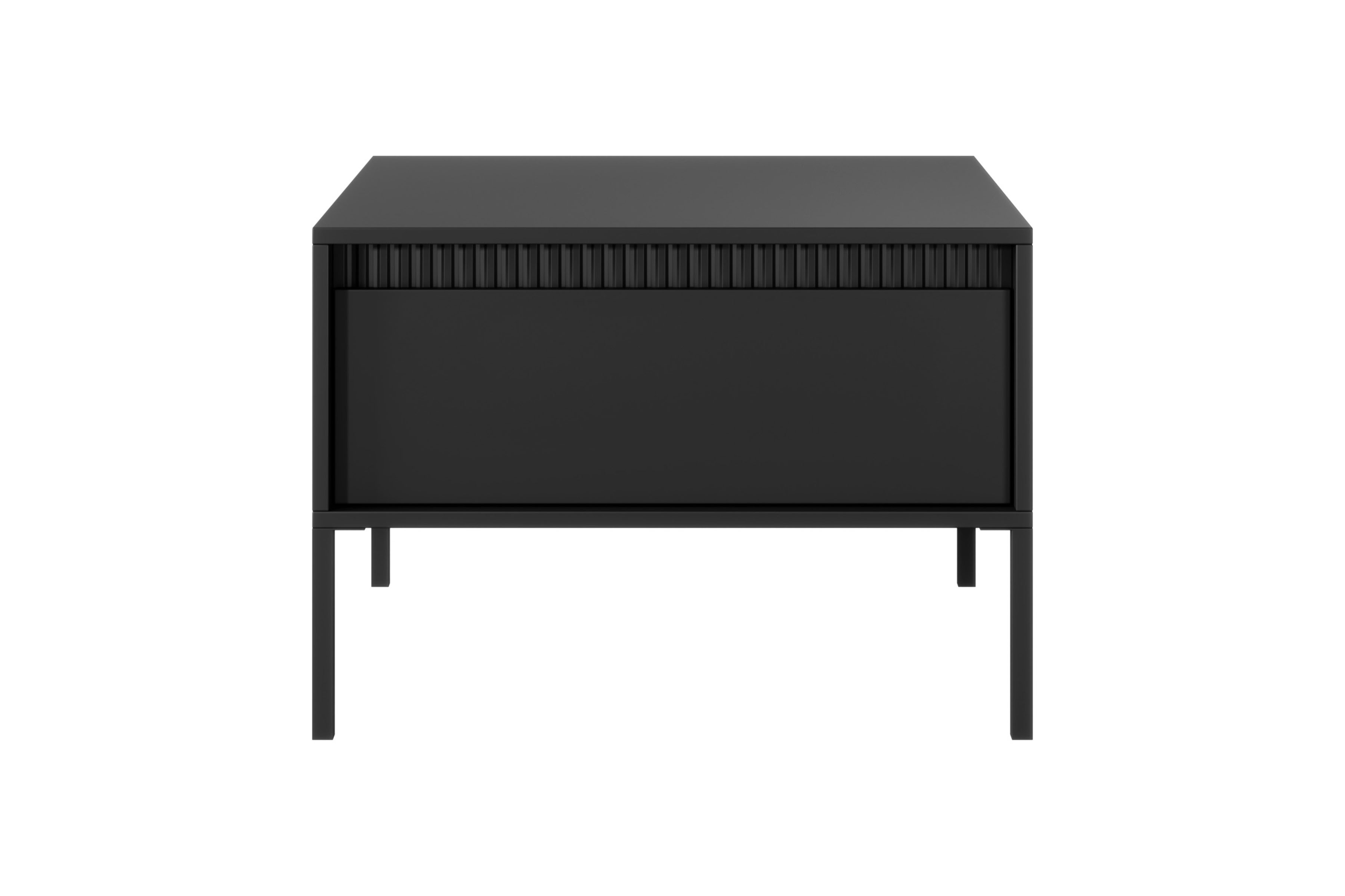 Konferenční stolek Sanos 68x68 cm - černá stolek kawowy Sanos z szuflada - 68x68 cm - Černý