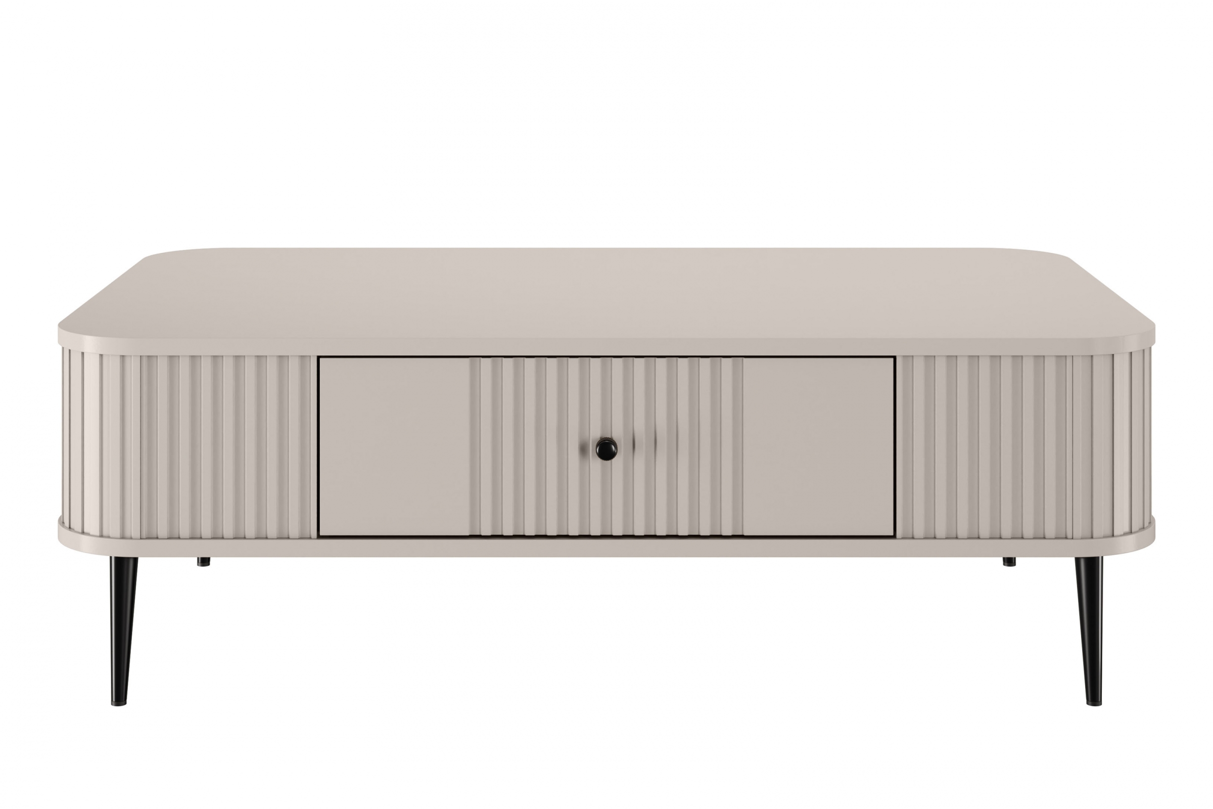 Konferenčný stolík Vespera 103x60 cm - kašmírová / čierne nožičky Konferenčný stolík z szuflada Vesper 103x60 cm - kašmír / čierny nožičky