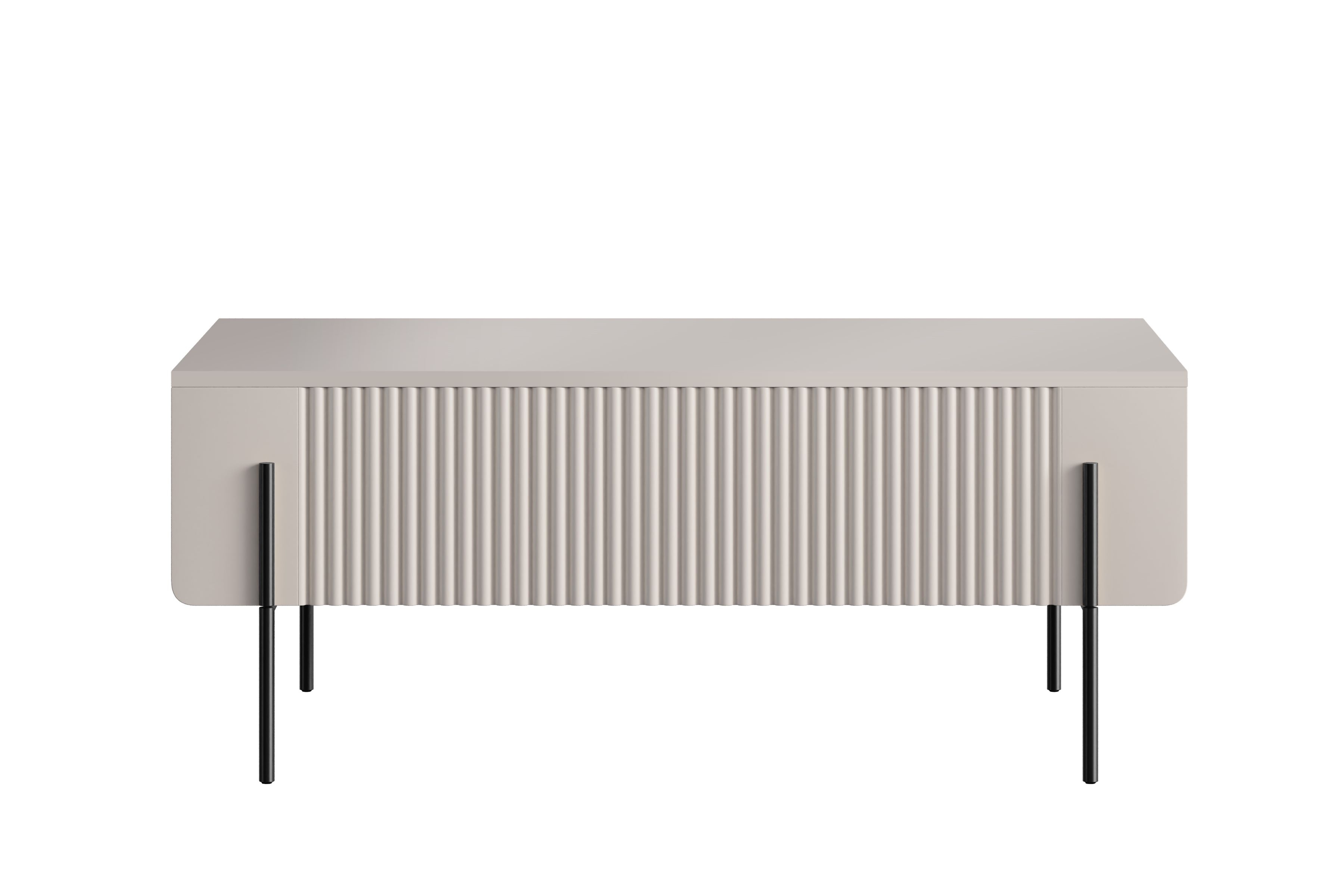 Konferenční stolek Malmi 100 cm se zásuvkami - kašmírová / černé nožky stolek kawowy se zásuvkami Malmi 100 cm - kašmír / černá nozki