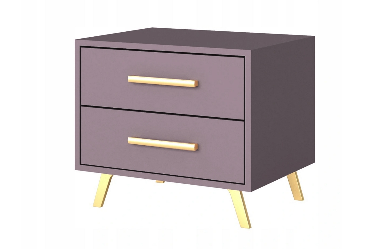 Nočný stolík Bali - slivka Ružová Nočný Stolík