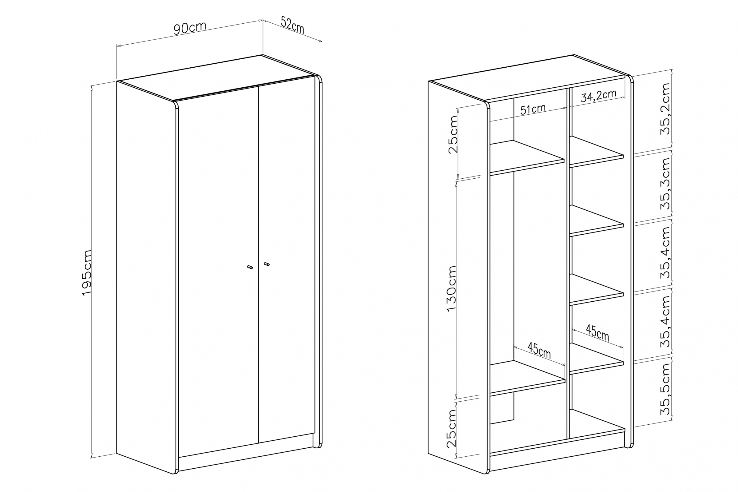 Šatníková skriňa Alessio 90 cm - béžová / dub olejovaný Skriňa Alessio 3 - 90 cm - Béžová Pieskový / Dub olejowany