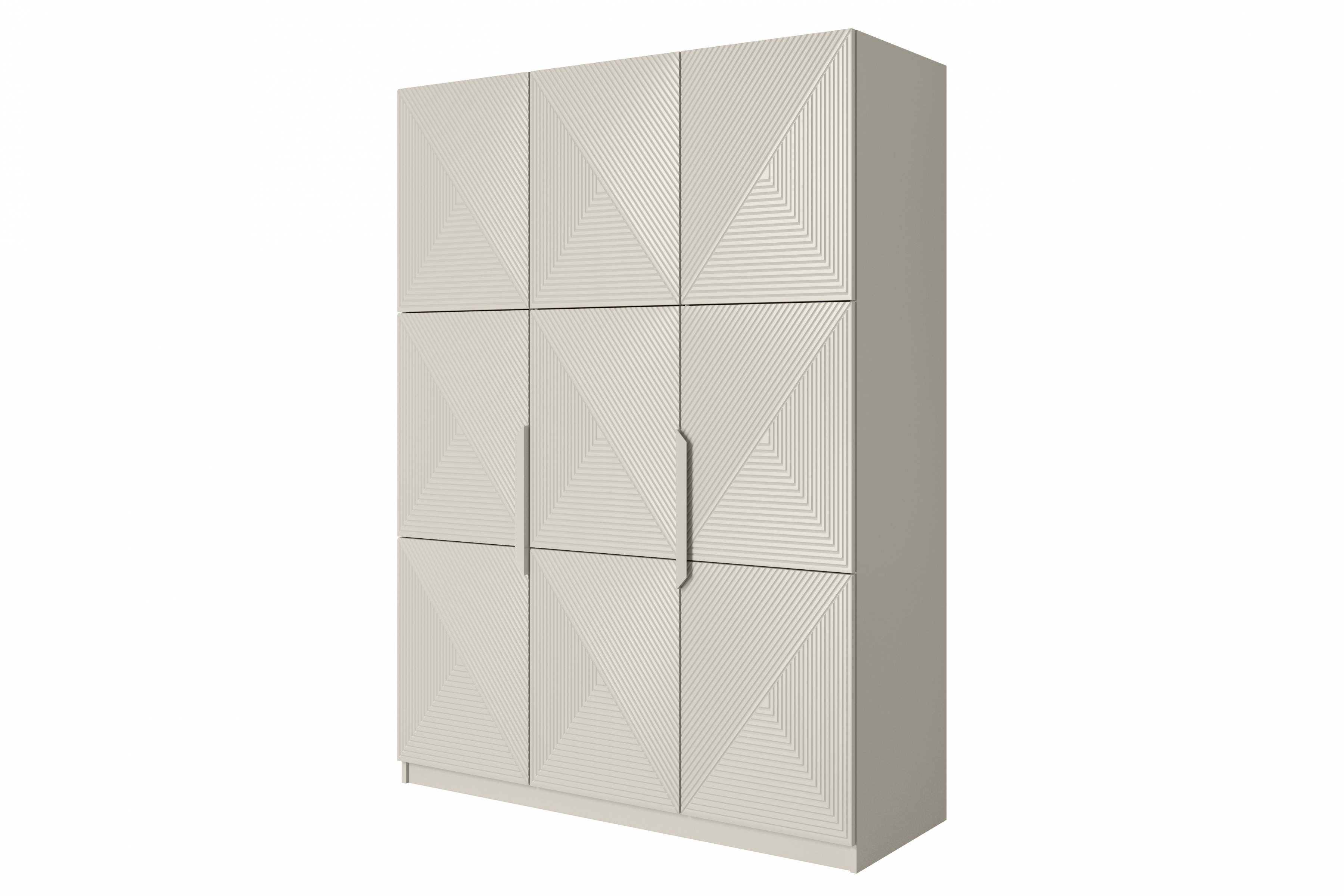 Skříň Asha 150 cm - kašmír / kašmírové kovové úchytky skříň Asha 150 cm z metalowymi uchwytami - kašmír / kaszmirowe Úchytky