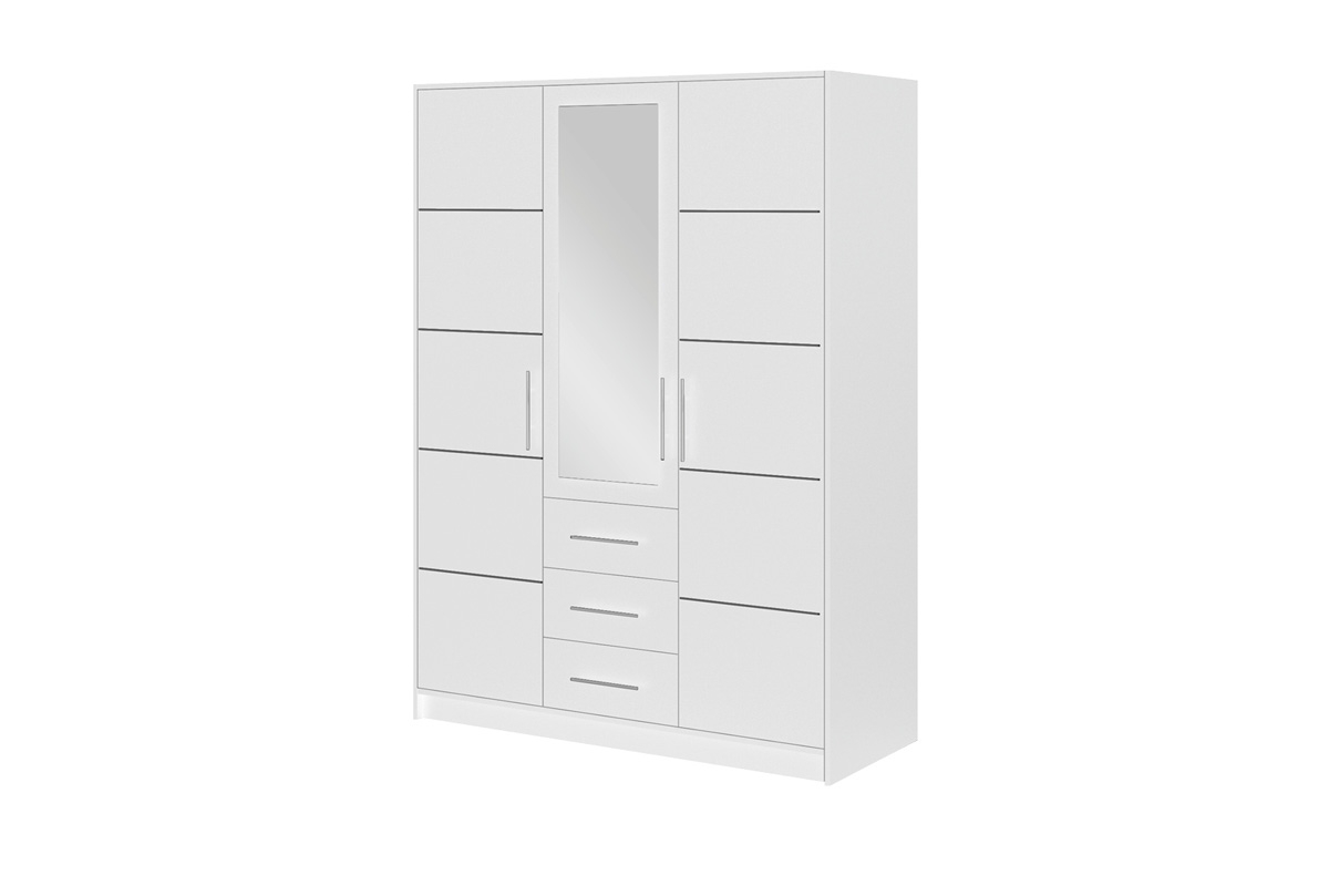 Šatníková skriňa Bali 147 cm - biela Skriňa Bali 
