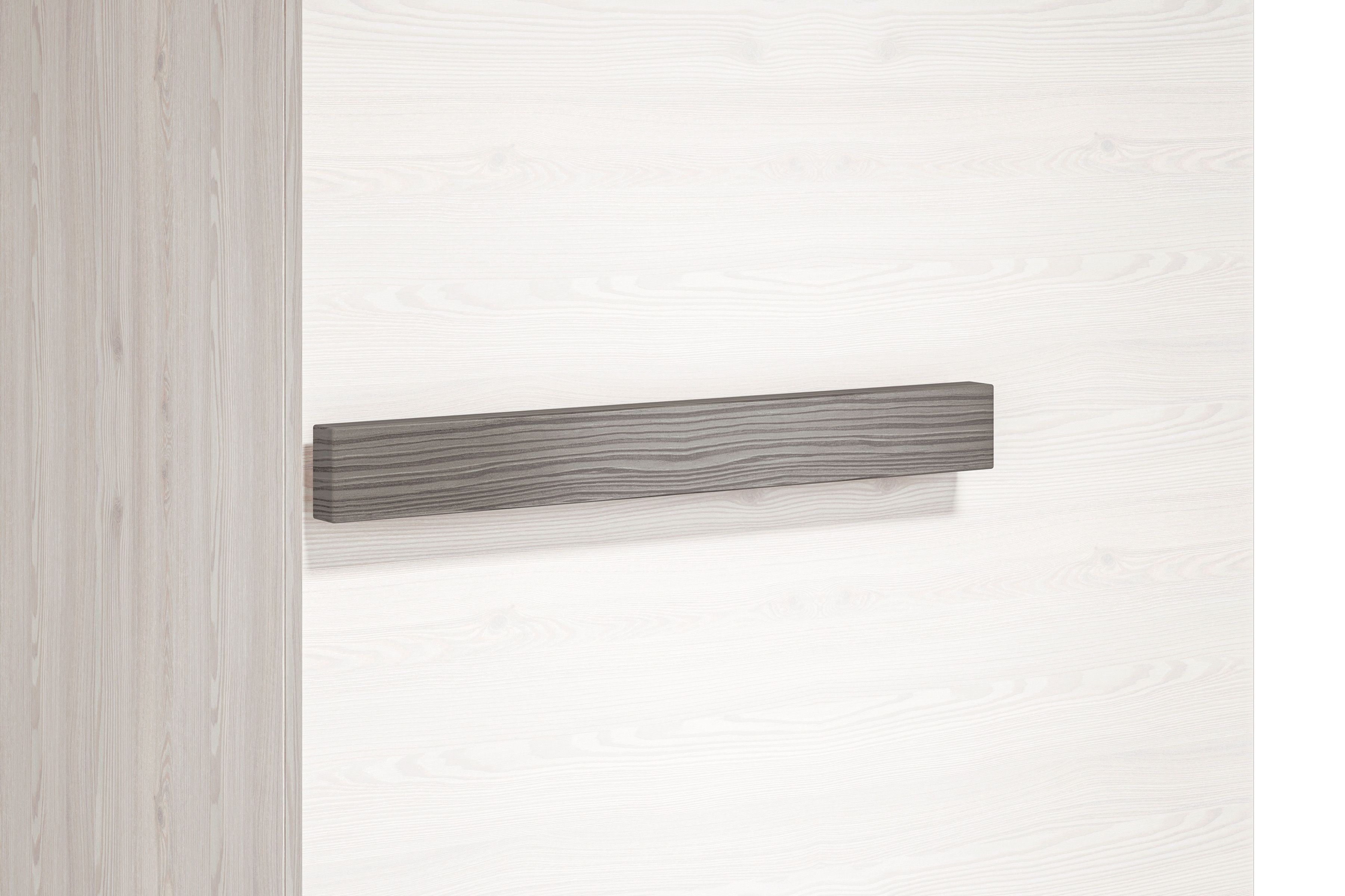 skříň Tonemo 19 jednodveřová 55 cm - borovice sNezna / new grey skříň Blanco 19 jednodveřová 55 cm - Borovice sNezna / new grey