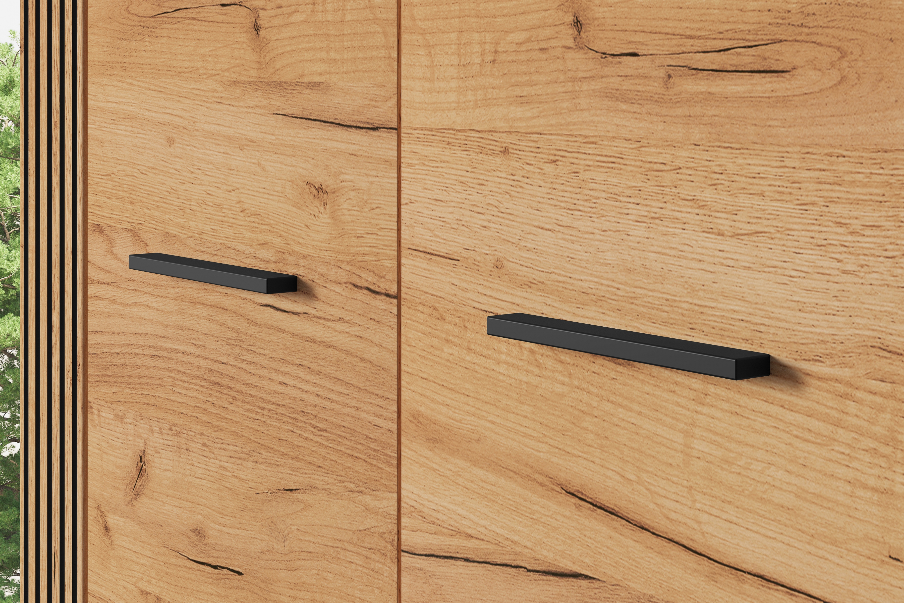 Skříň Clawi 92 cm - dub craft zlatý / černá skříň Clawi 03 - 92 cm - dub craft zlatá / černá