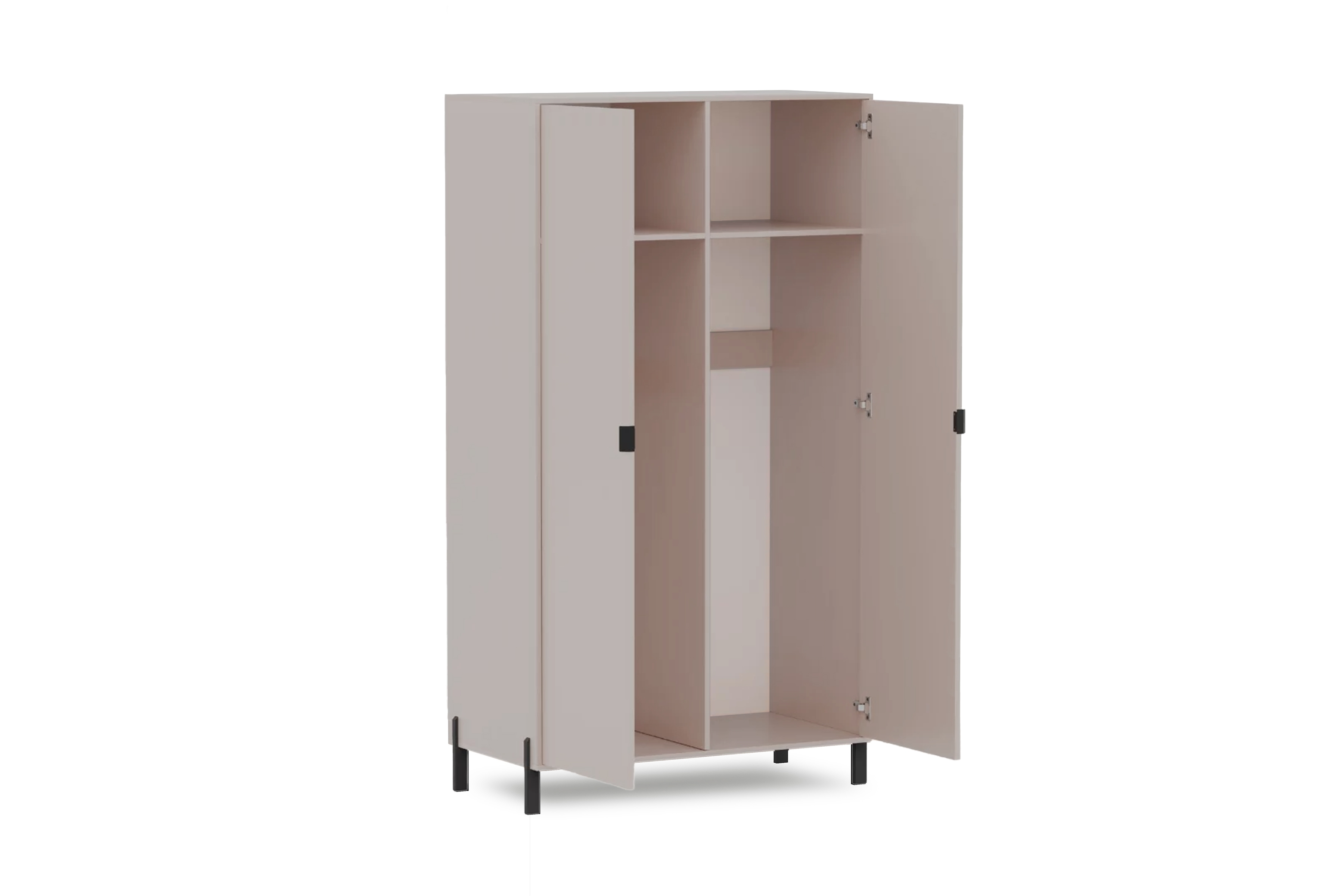 Dvoudveřová skříň Cremona - písková béžová skříň dvoudveřová Cremona - béžová Pískový 