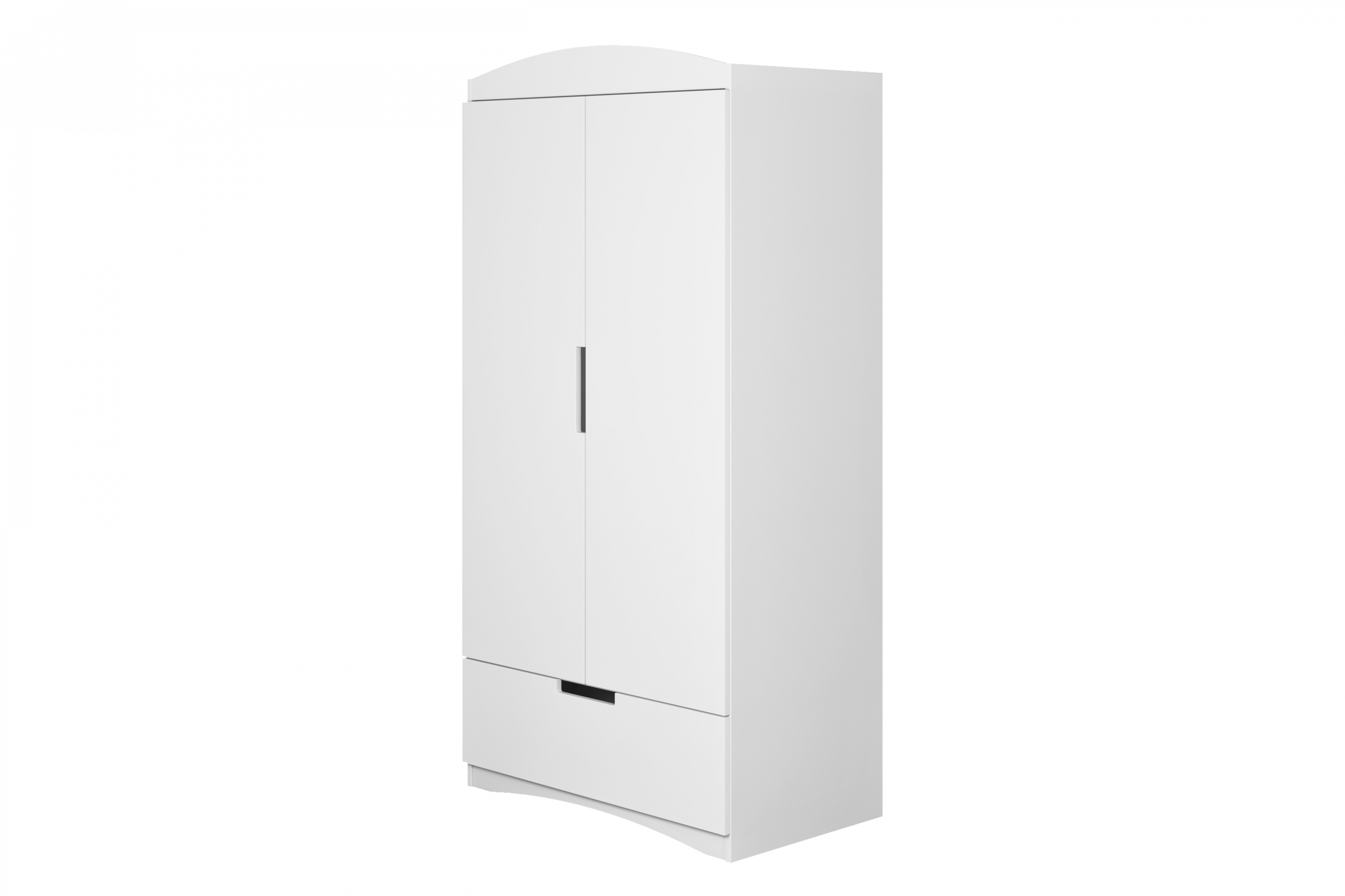 Detská šatníková skriňa Guli 90 cm so zásuvkou - biela Skriňa dziecieca Guli 90 cm z szuflada - Biely