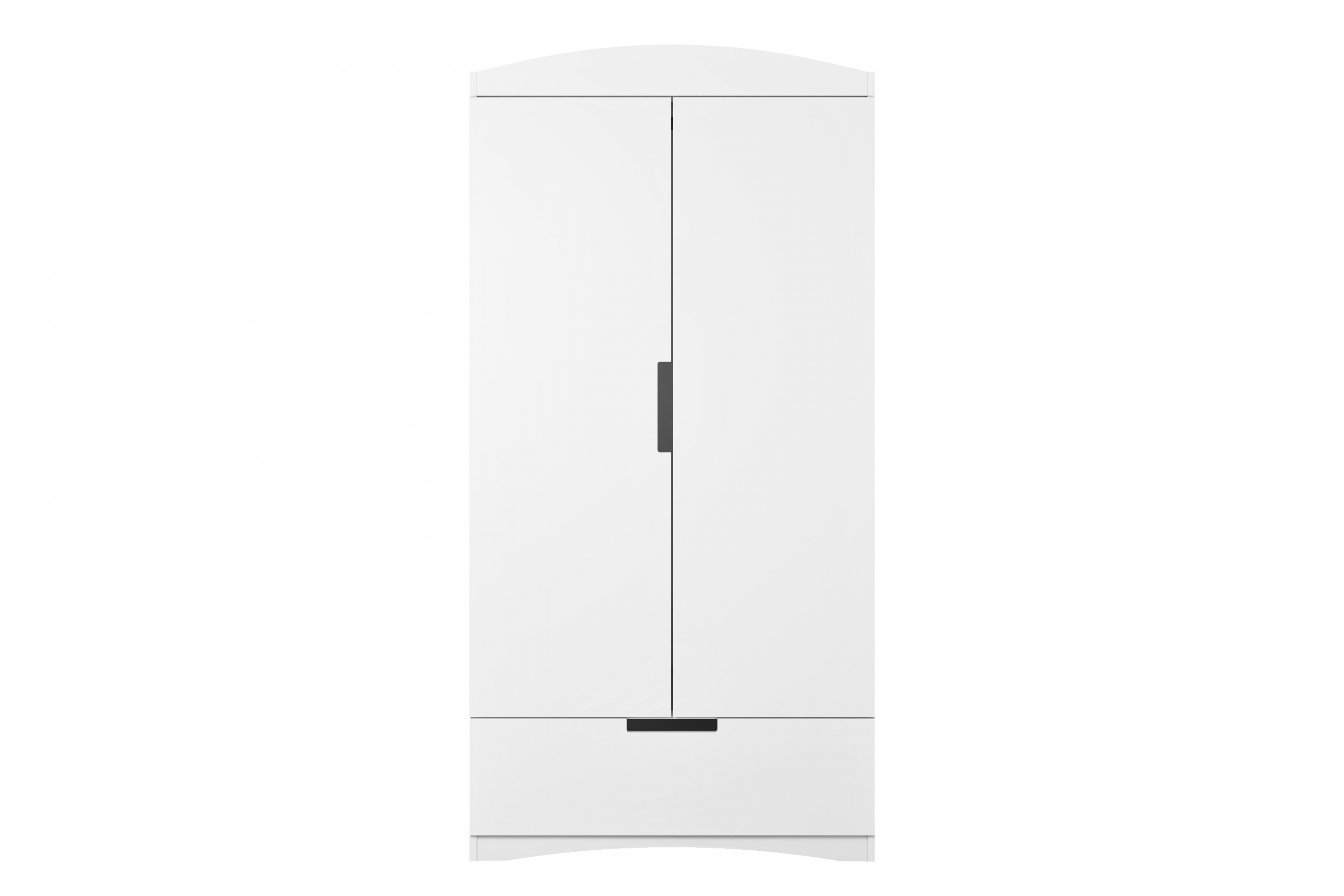 Detská šatníková skriňa Guli 90 cm so zásuvkou - biela Skriňa dziecieca Guli 90 cm z szuflada - Biely