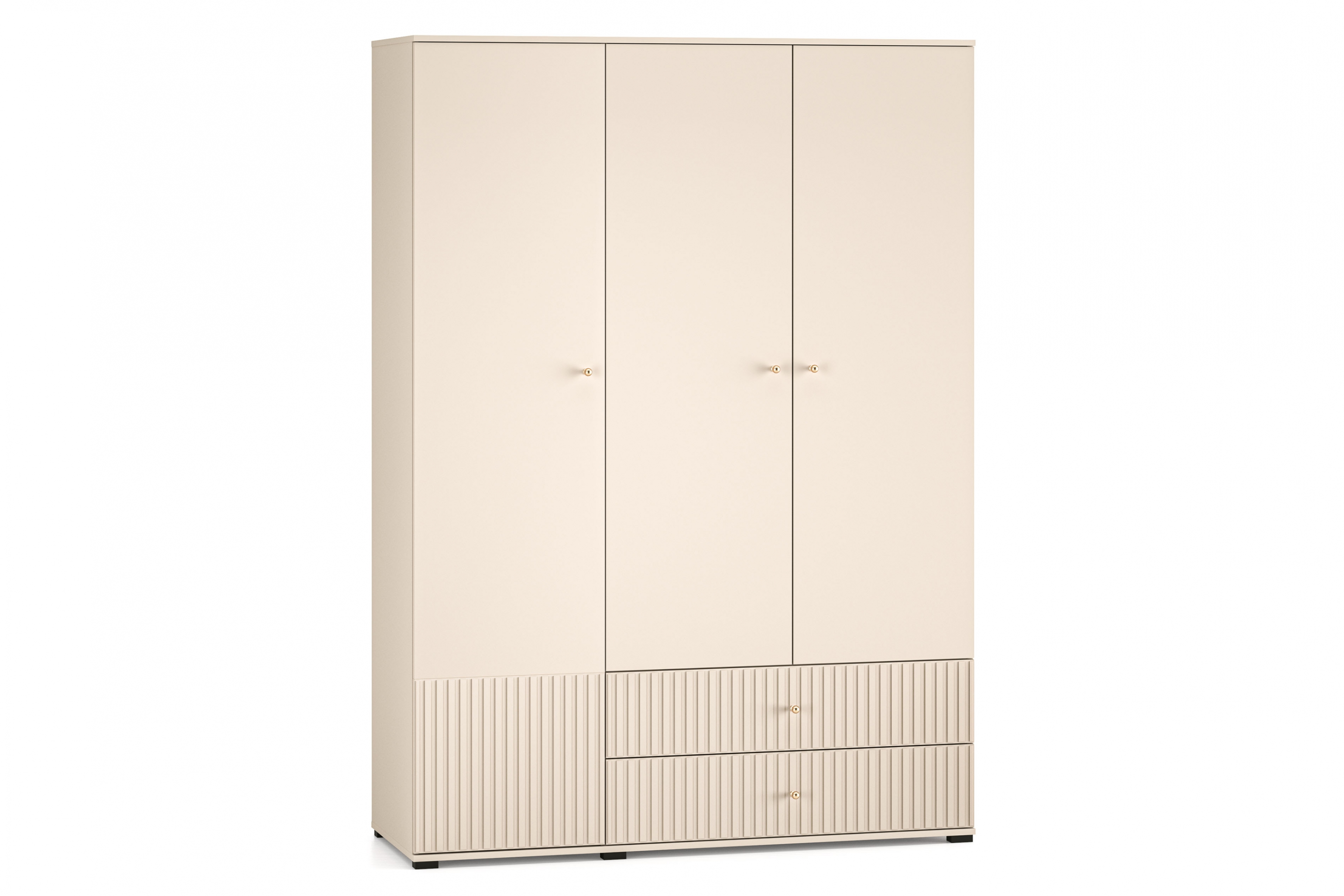 Skriňa Jamuzi so zásuvkami 150 cm - kašmírová Skriňa Jamuzi 22 so zásuvkami 150 cm - kašmír