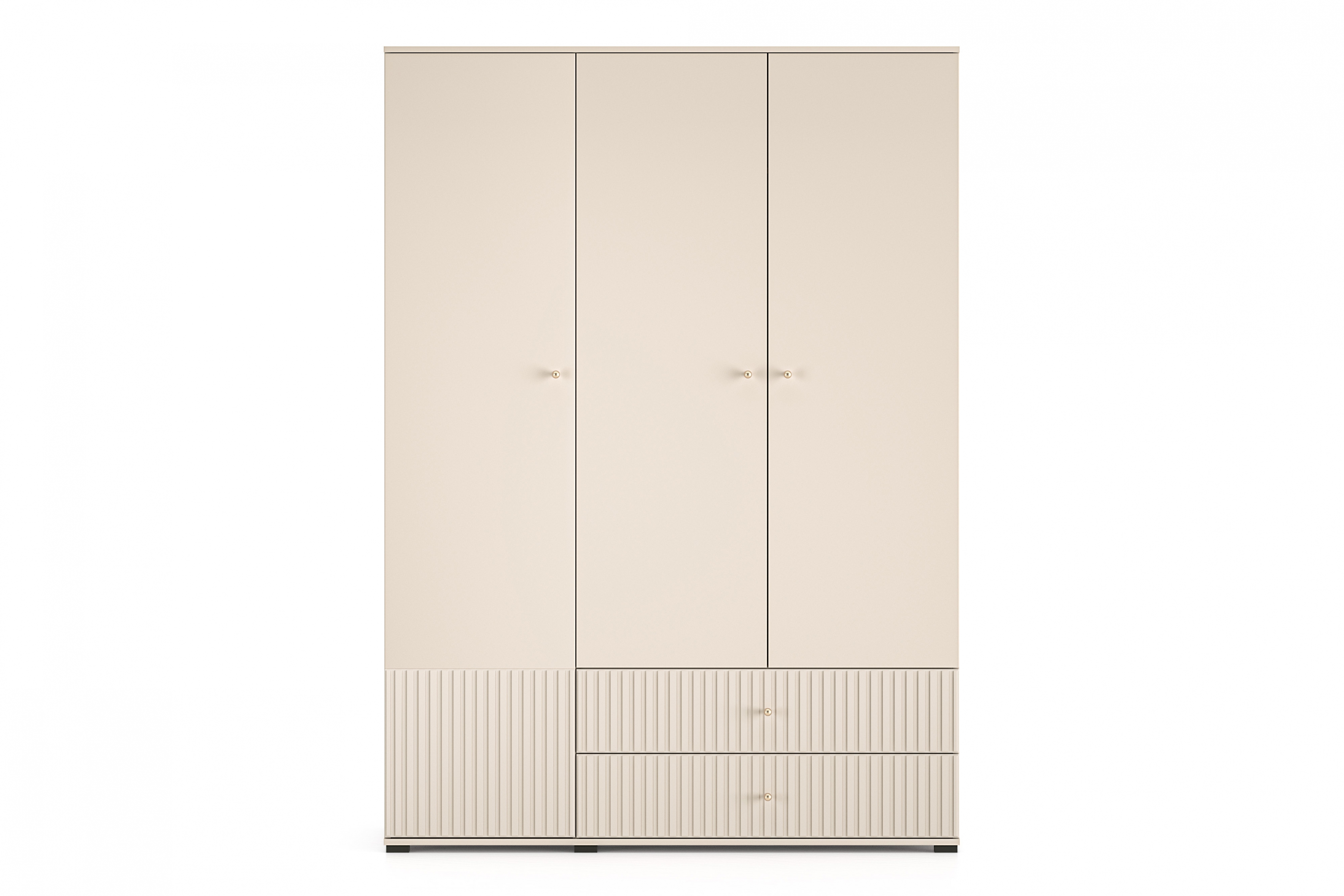 Skriňa Jamuzi so zásuvkami 150 cm - kašmírová Skriňa Jamuzi 22 so zásuvkami 150 cm - kašmír