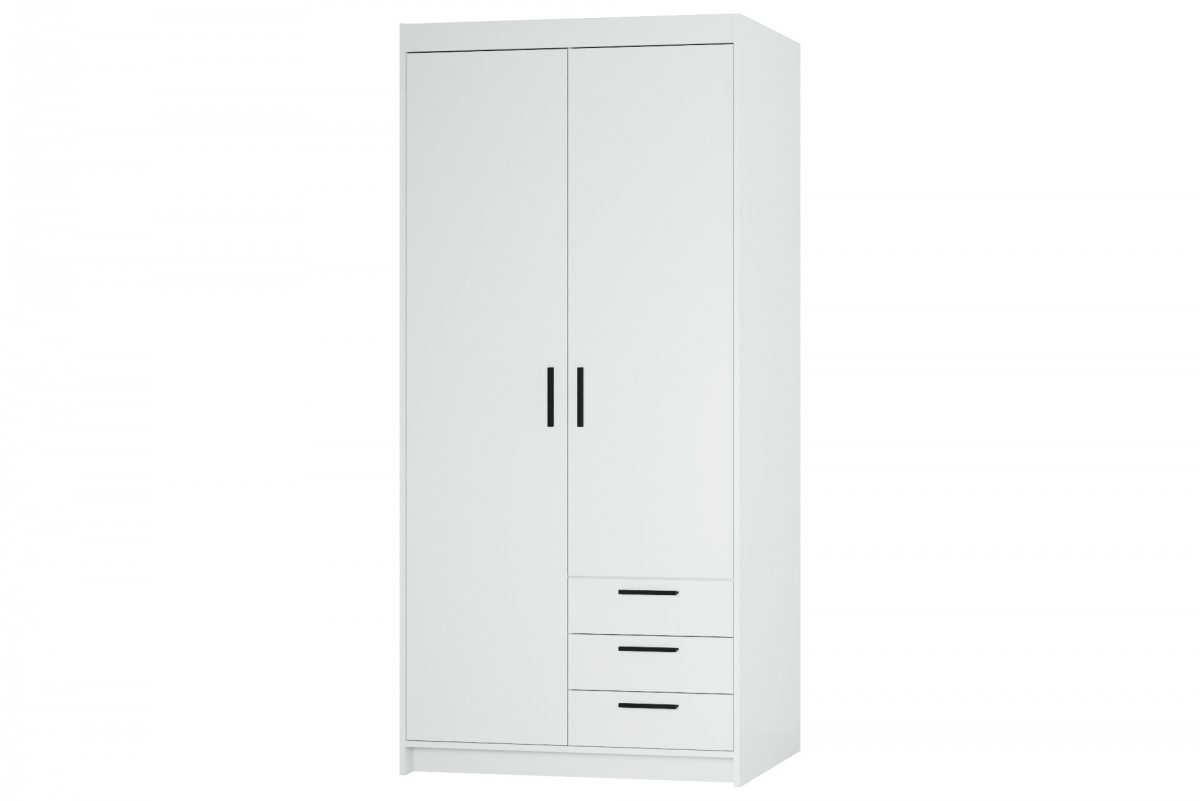 Skriňa Lena 2D3S so zásuvkami 90 cm - biely Skriňa Lena 2D3S so zásuvkami 90 cm - Biely