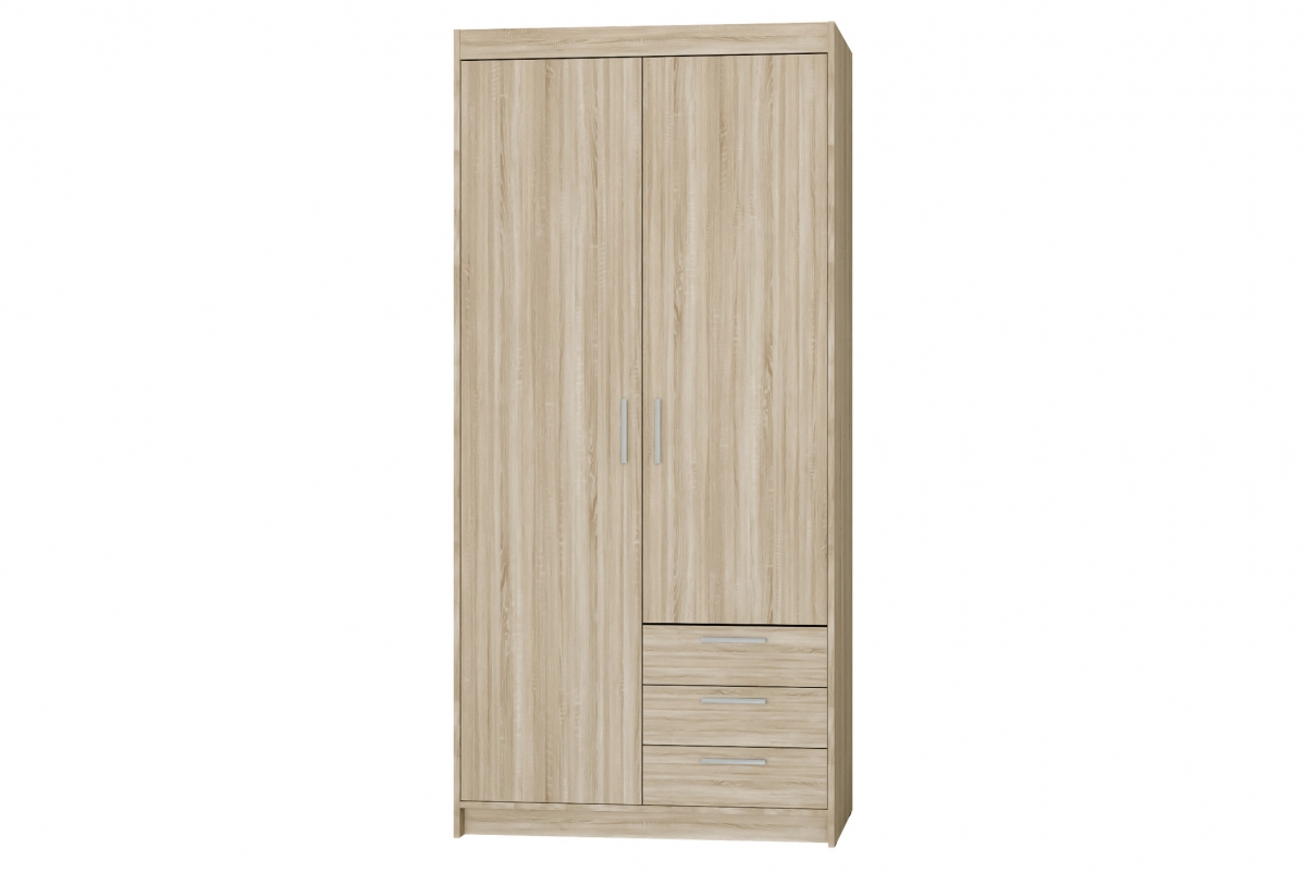 Skriňa Lena 2D3S so zásuvkami 90 cm - dub sonoma Skriňa Lena 2D3S so zásuvkami 90 cm - Dub sonoma