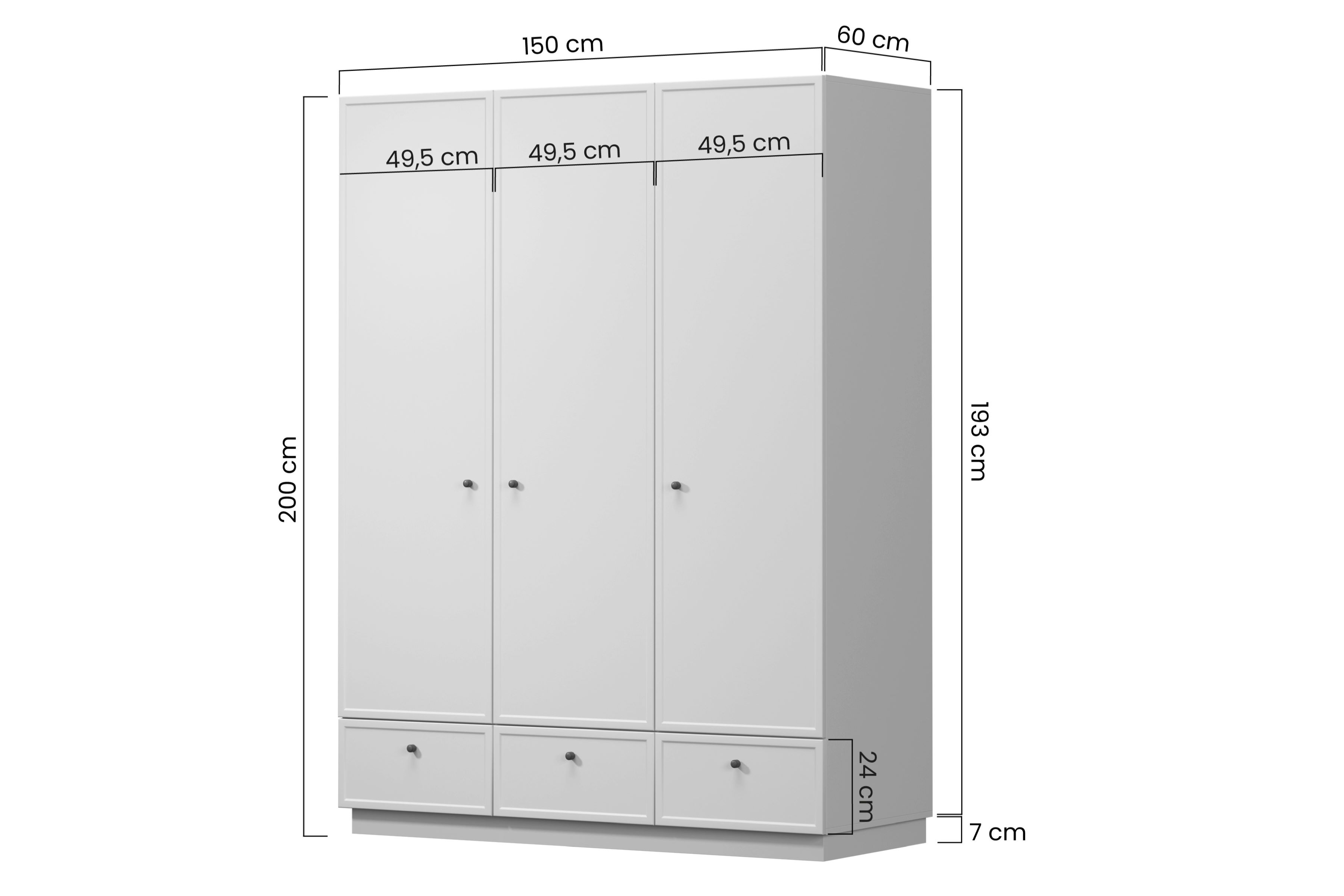 Šatní skříň Lorini 150 cm - kašmírov8 / zlaté úchytky T-bar skříň Lorini 150 cm z policemi - kašmír / zlote Úchytky T-bar
