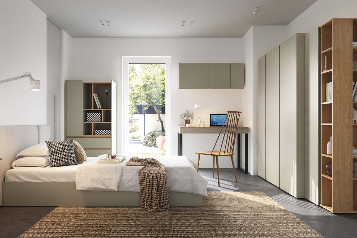 Šatníková skriňa Luca 145 cm - eukalyptus / dub baltic dune Skriňa Luca 1 - 145 cm - eukaliptus / Dub baltic dune