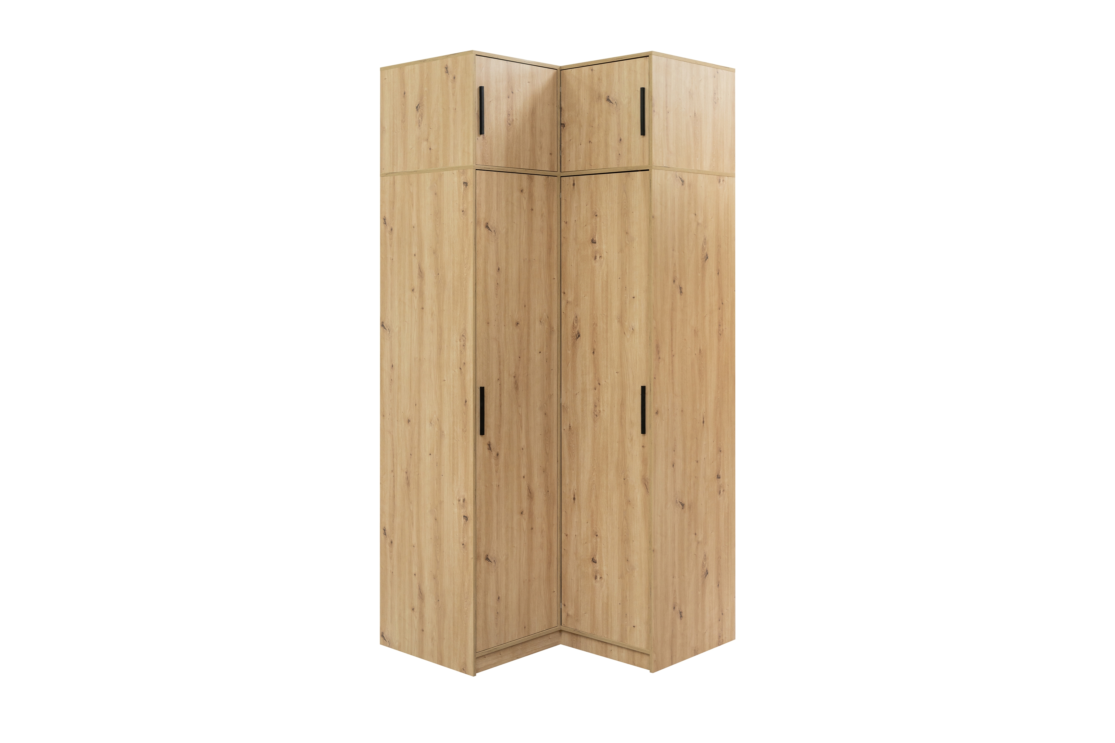 Rohová skriňa Kos s nadstavcom 109 cm - Dub artisan Rohová skriňa Kos z nadstawka 109 cm - Dub artisan