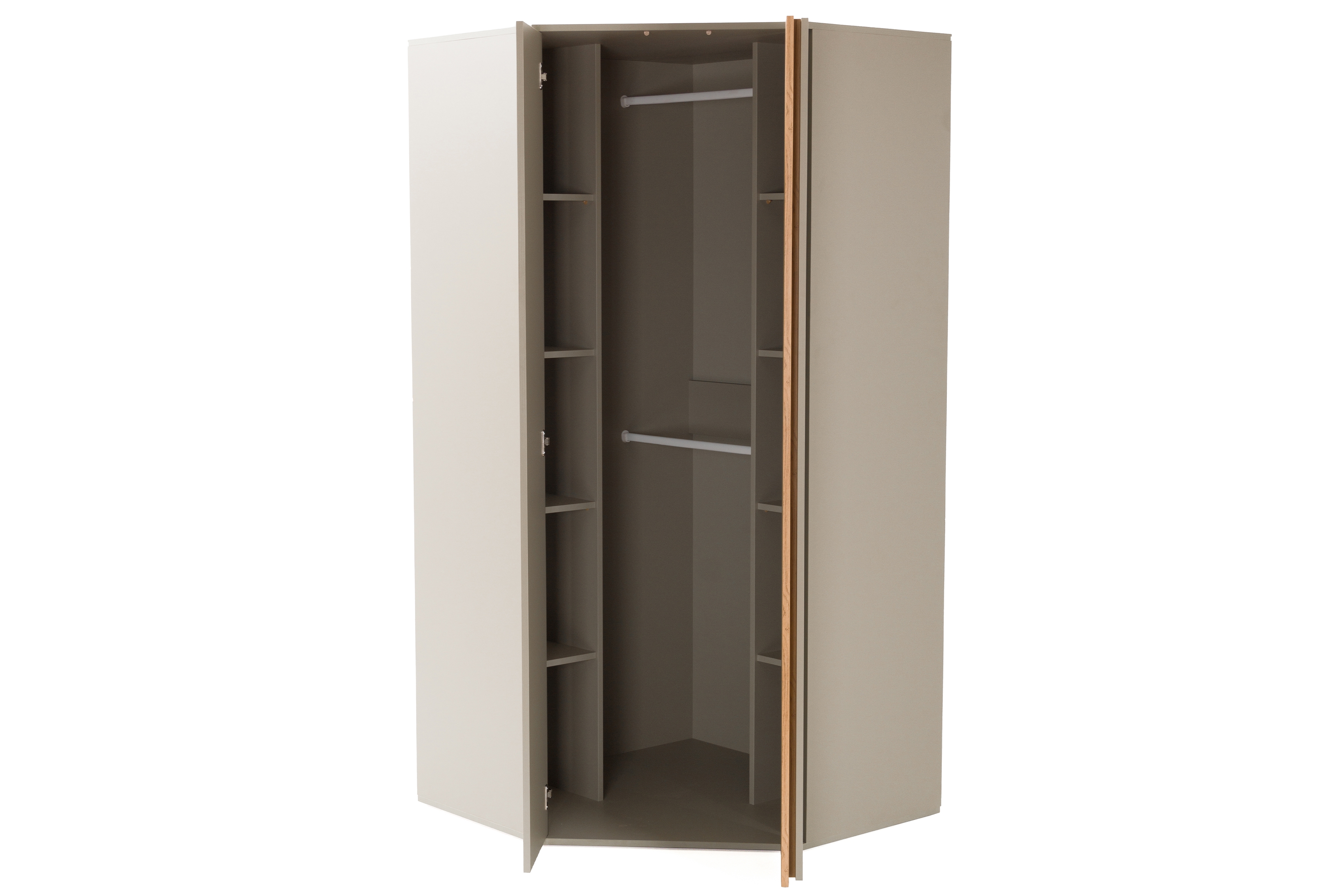 Skříň rohová Luca 95 cm - béžová Pískový / dub olejowany skříň rohová Luca 2 - 95 cm - béžová Pískový / dub olejowany