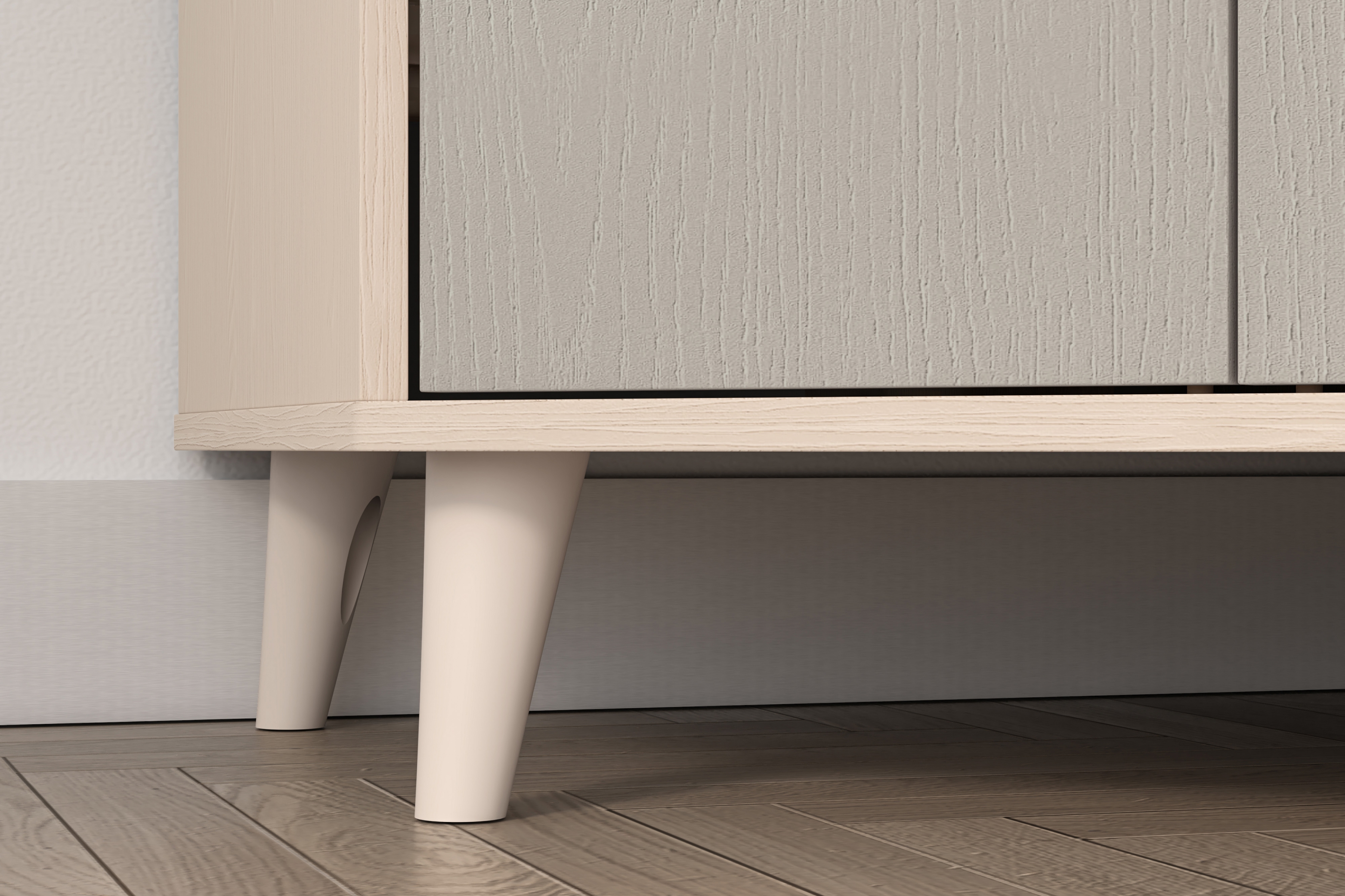 Dětská rohová skříň Marla 80 cm - pouštní písek / šedá pallad skříň rohová Marla 80 cm - piasek pustyni / šedá pallad