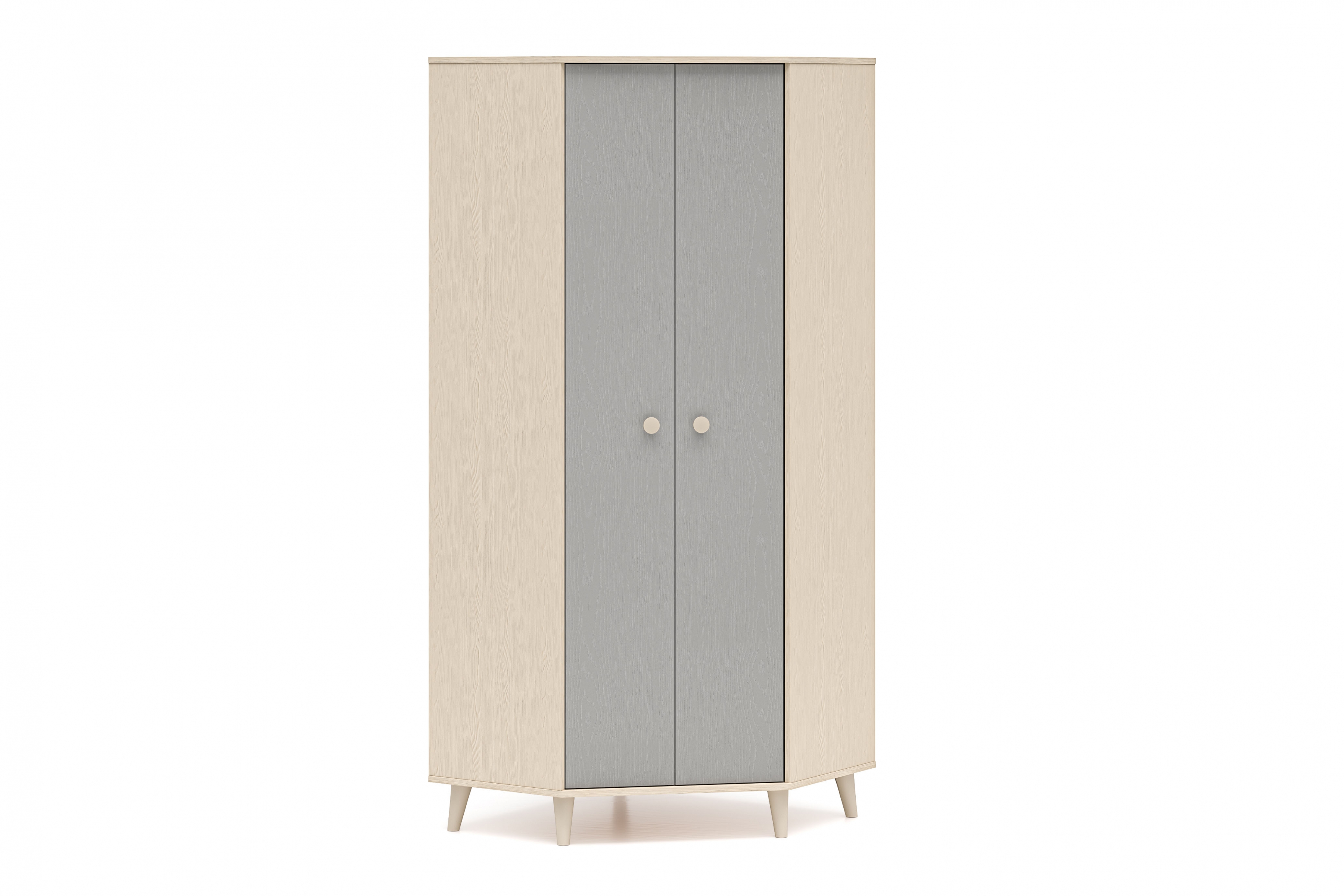 Dětská rohová skříň Marla 80 cm - pouštní písek / šedá pallad skříň rohová Marla 80 cm - piasek pustyni / šedá pallad