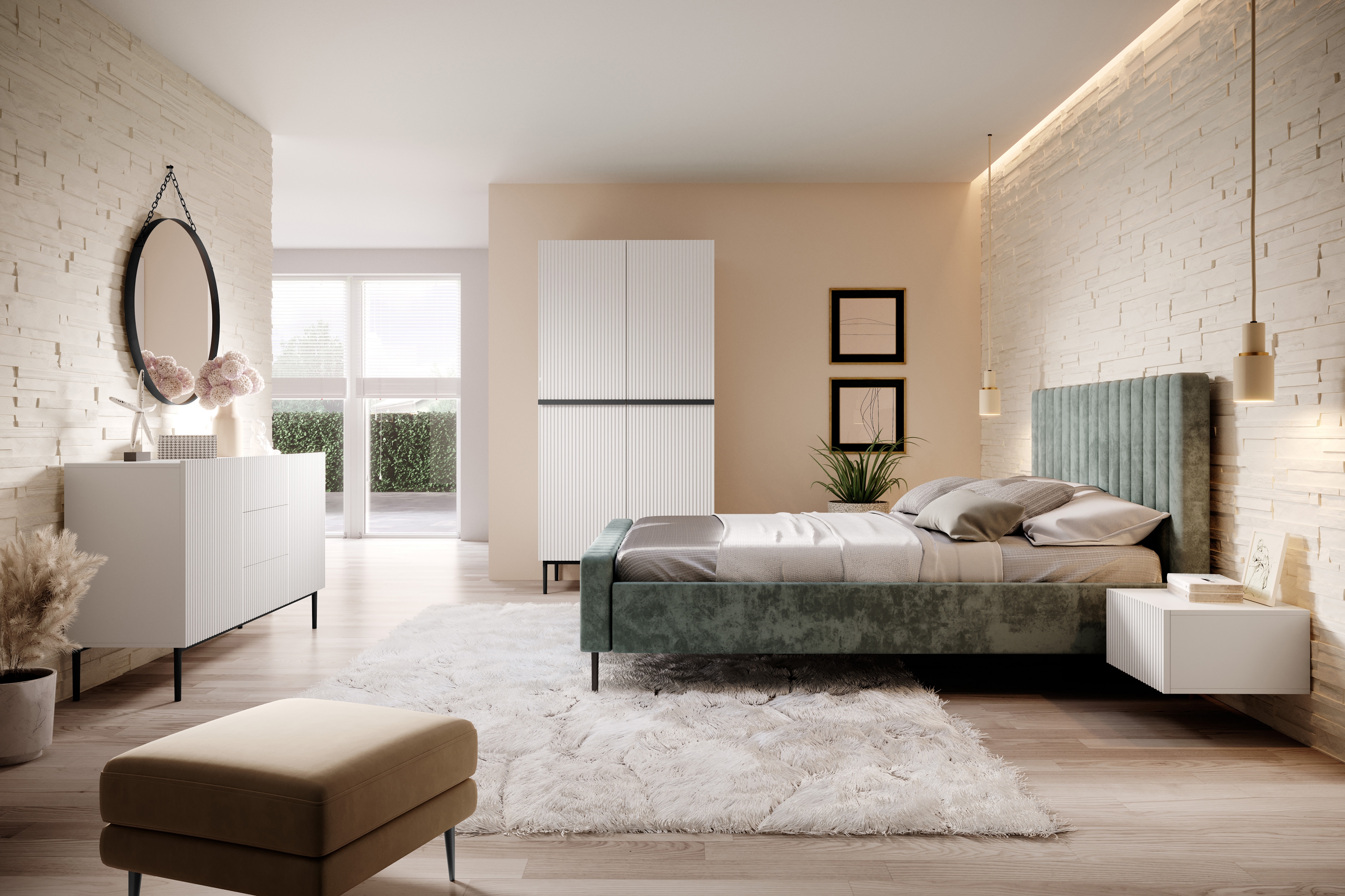 Skříň Nicole se zásuvkami 100 cm - bílý mat / černé nožky skříň Nicole 100 cm z policemi i zásuvkami - bílý mat / černá nozki