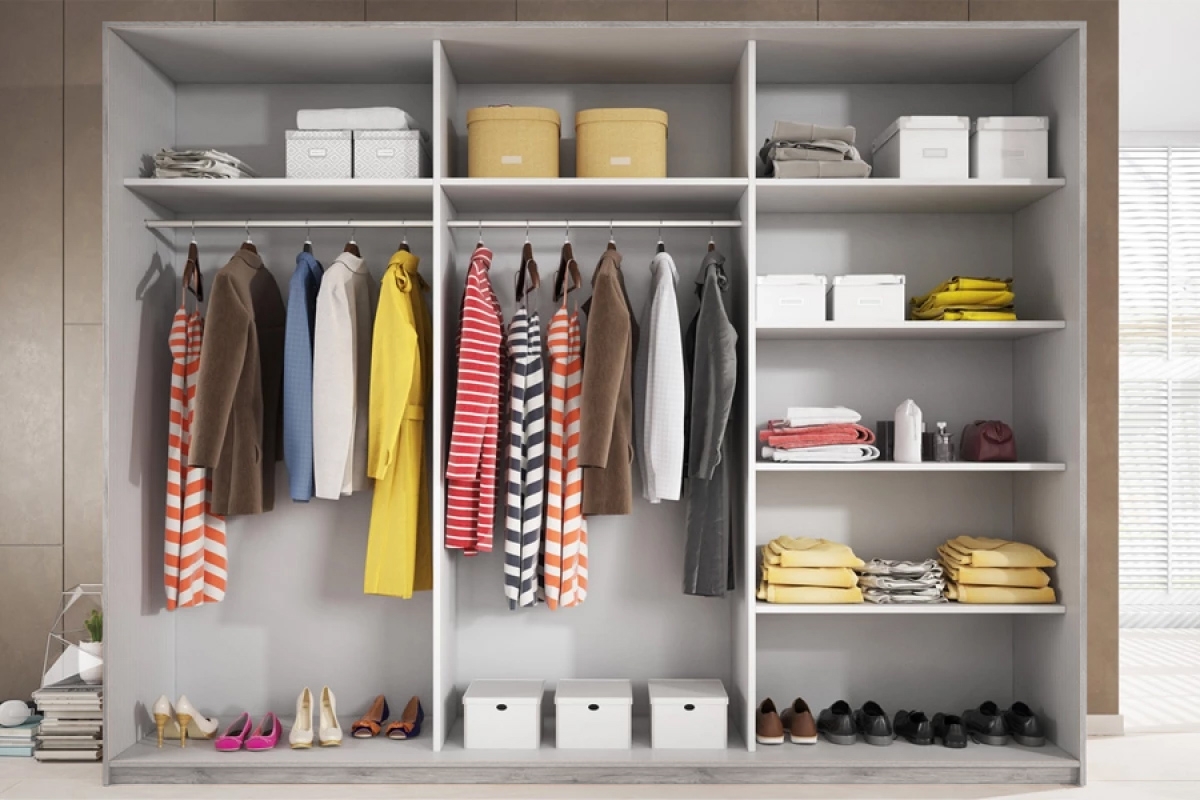 Skriňa s posuvnými dverami Galaxy 69 - abisko ash - 270 cm Skriňa s policami 