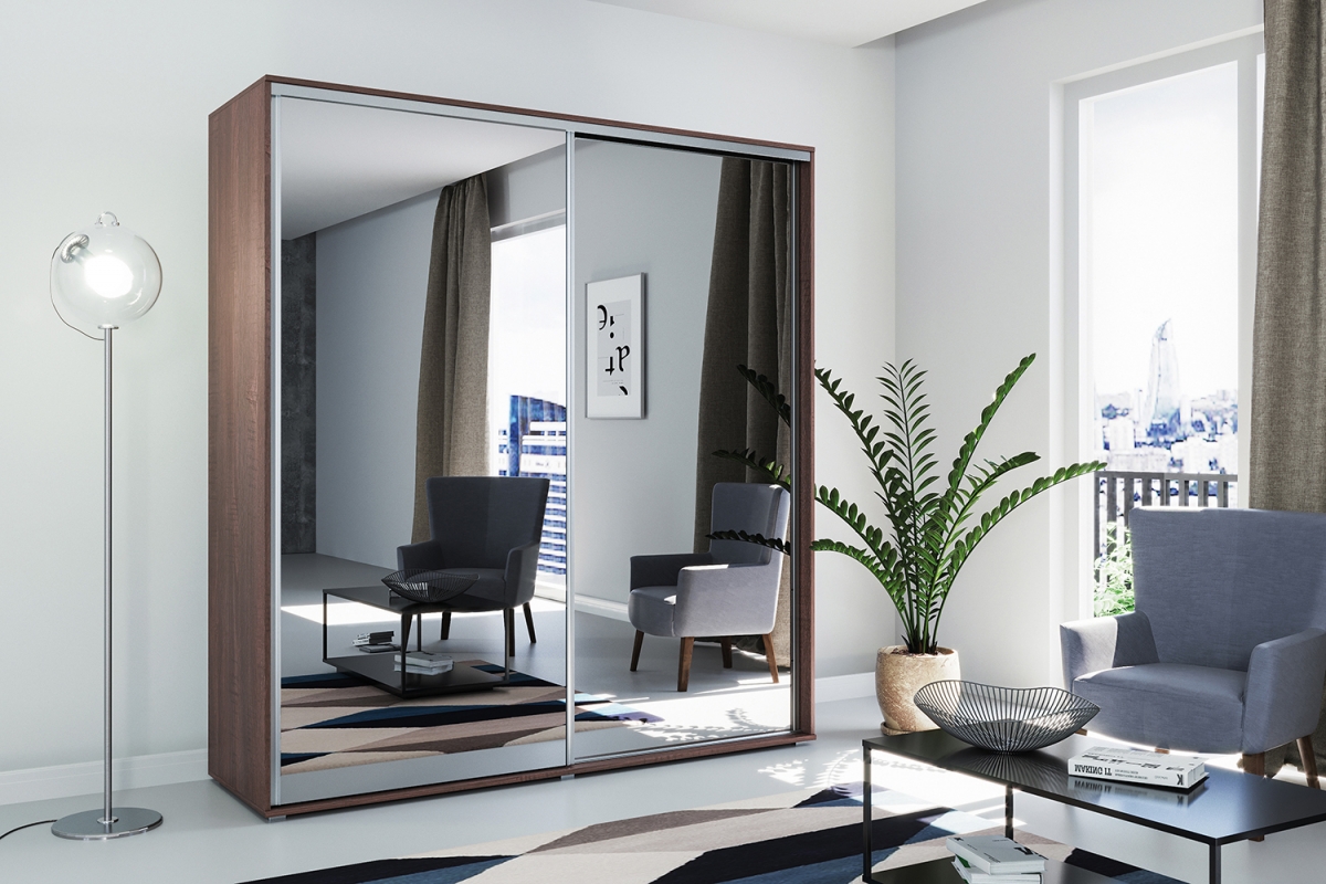 Skriňa Livio A1 100II Skriňa s posuvnými dverami Trofi 100/245 cm