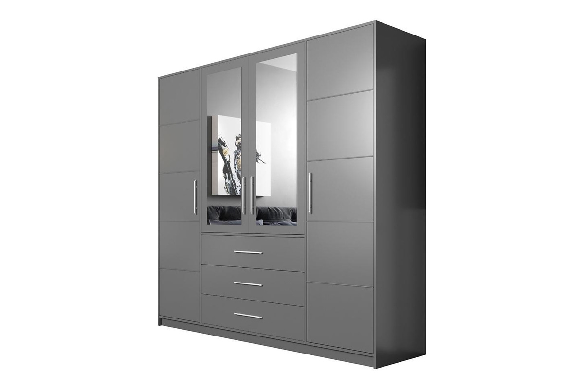 Skříň Bali 196 cm - grafitová Skříň Bali 